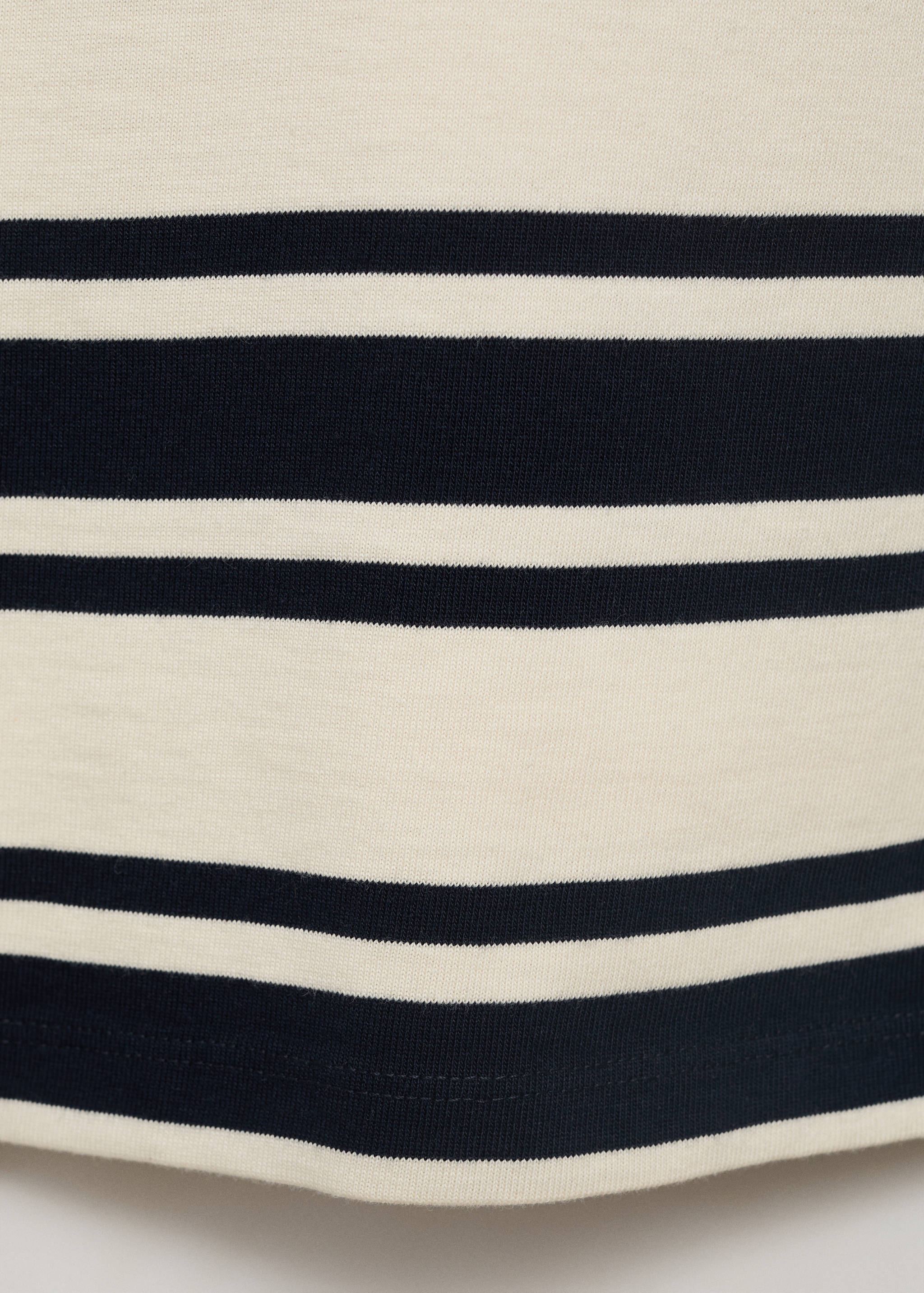 T-shirt coton col contrastant - Détail de l'article 0
