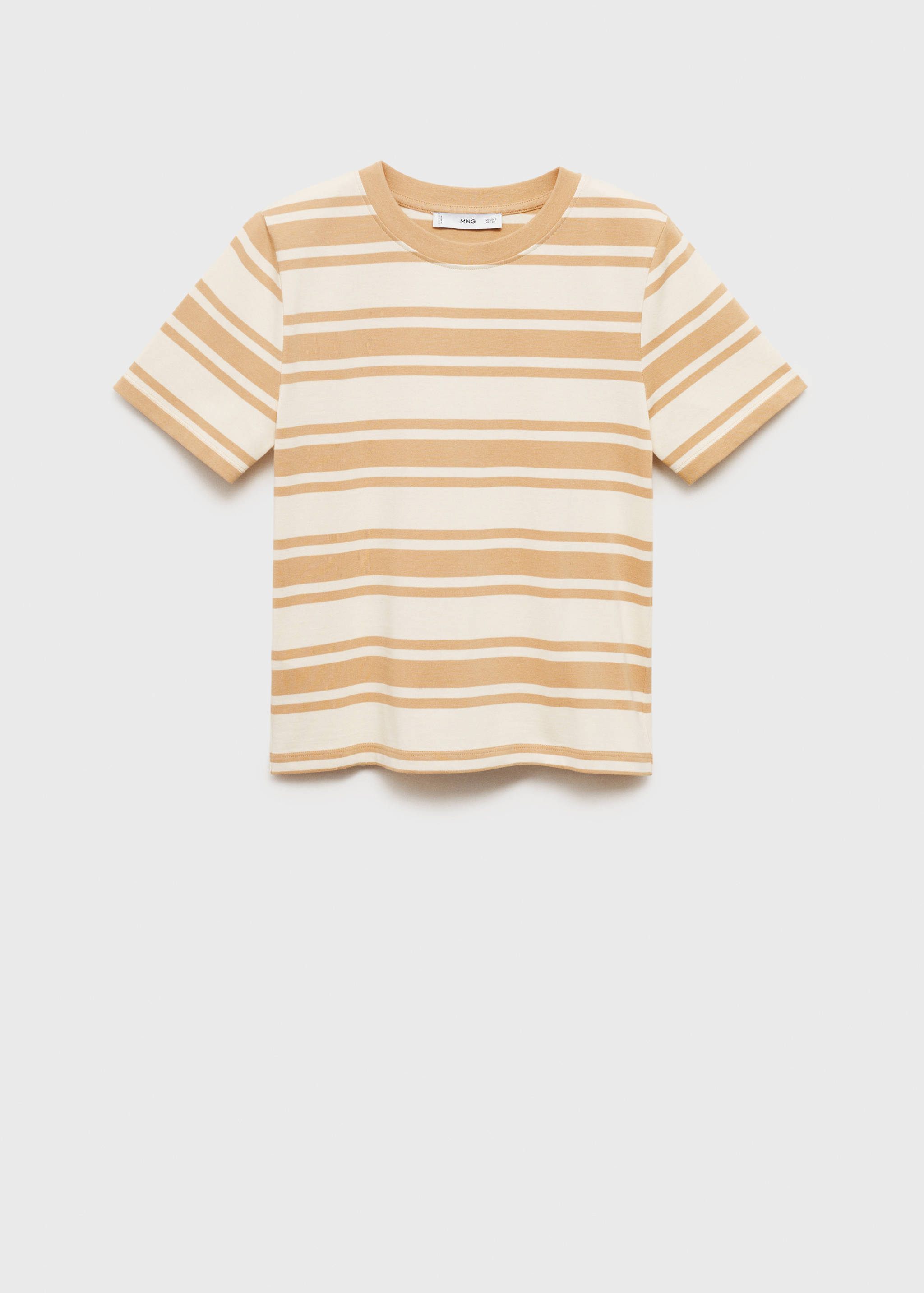 Contrasting collar cotton t-shirt - Article without model