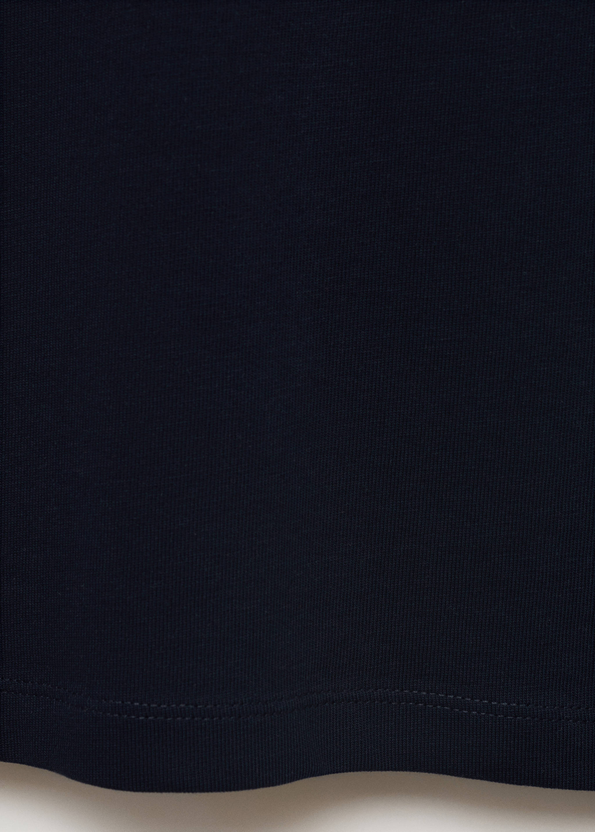 T-shirt coton col contrastant - Détail de l'article 0
