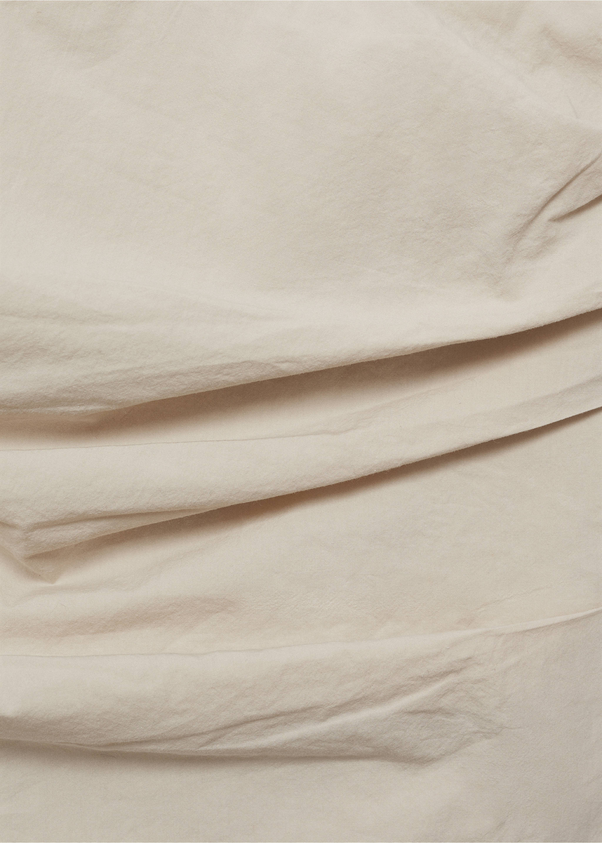 Asymmetrical strapless top - Details of the article 8, Ecru. Ref: 17081174-00.