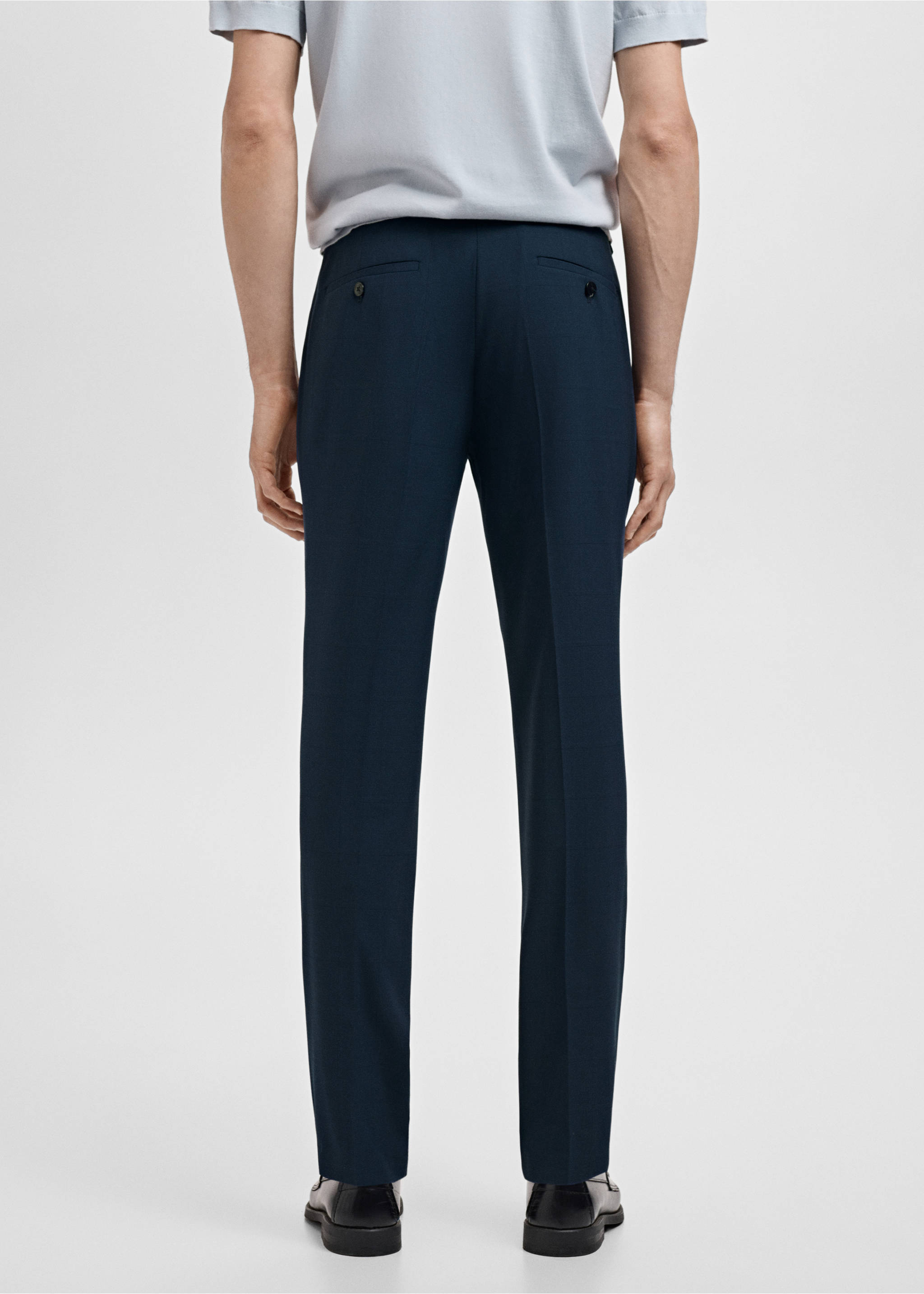 Pantalons vestit París súper slim fit - Revers de l'article, Blau indi. Ref: 17081176-00.