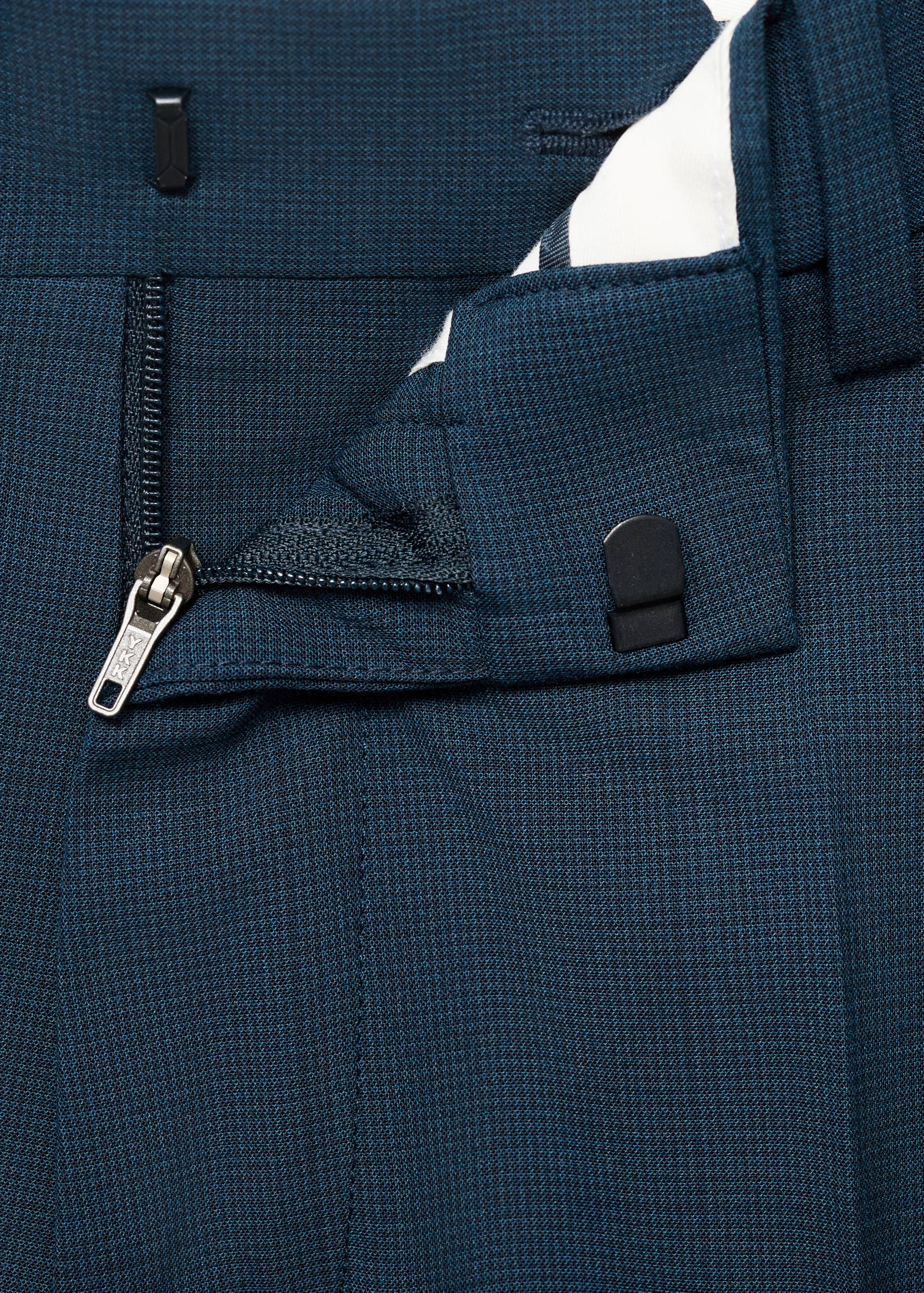 Stretch fabric super slim-fit suit trousers - Details of the article 8