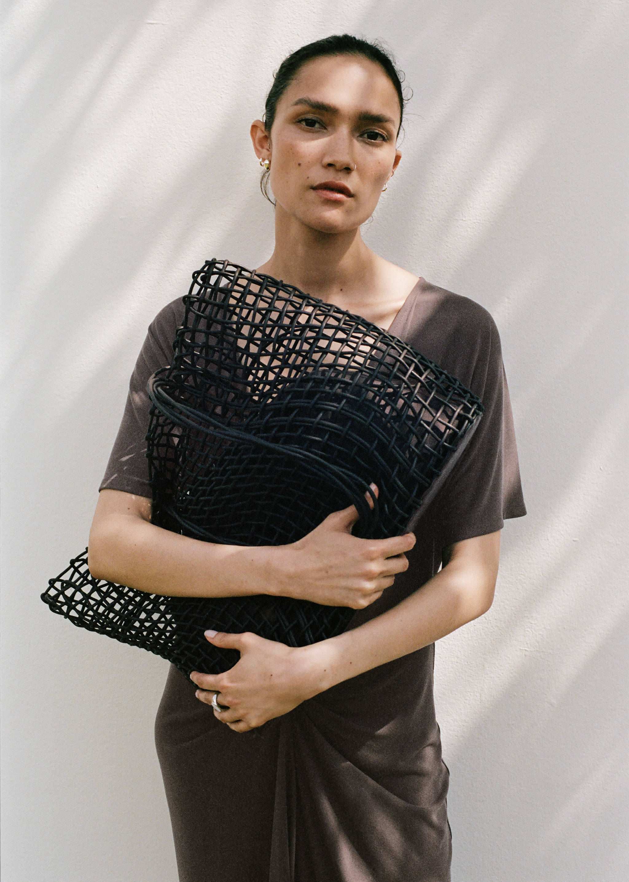Shopper-Bag mit Flechtdesign - Allgemeine Ansicht