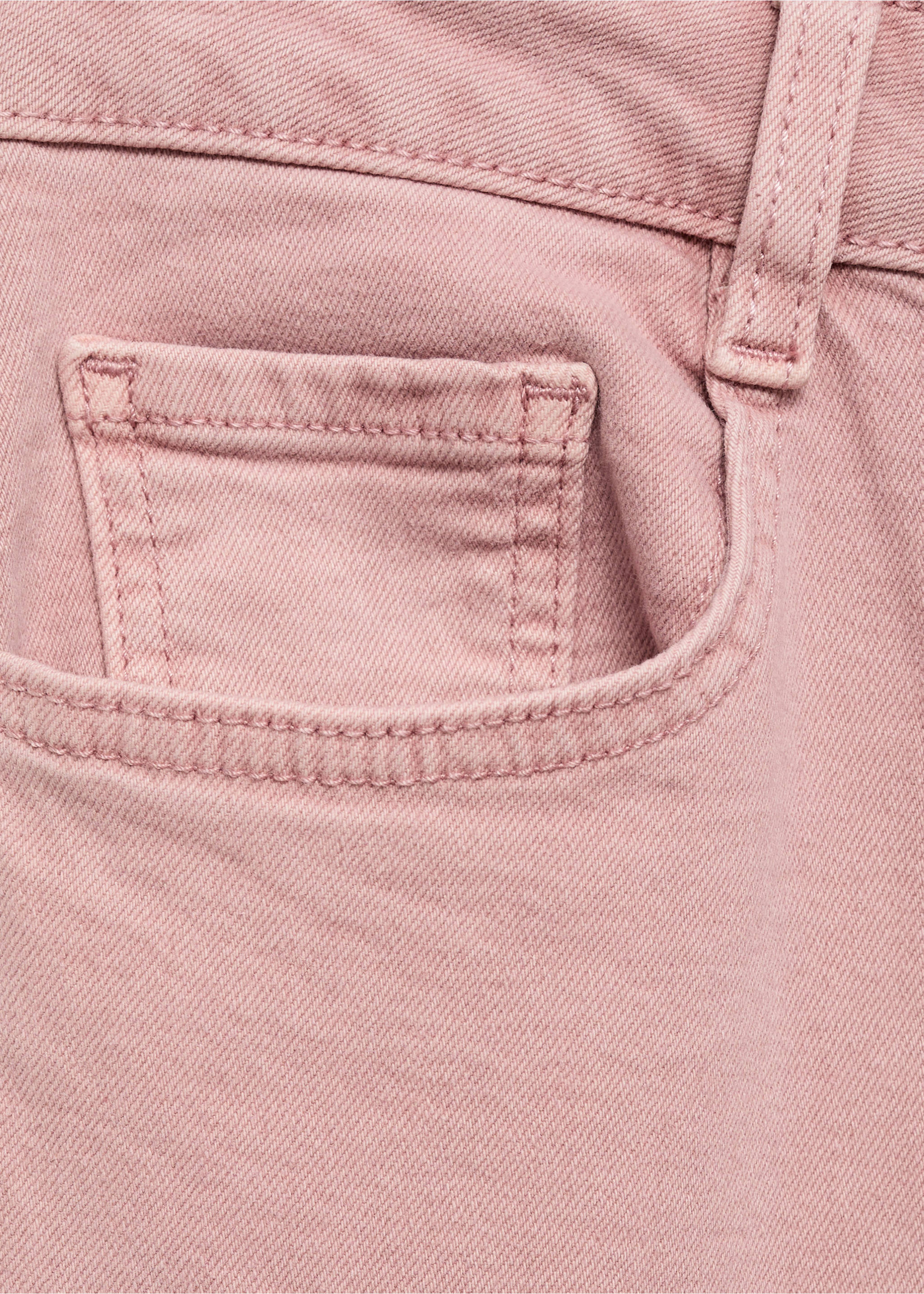 Frayed low-rise skinny jeans - Details of the article 0, Pastel Pink. Ref: 17081179-00.