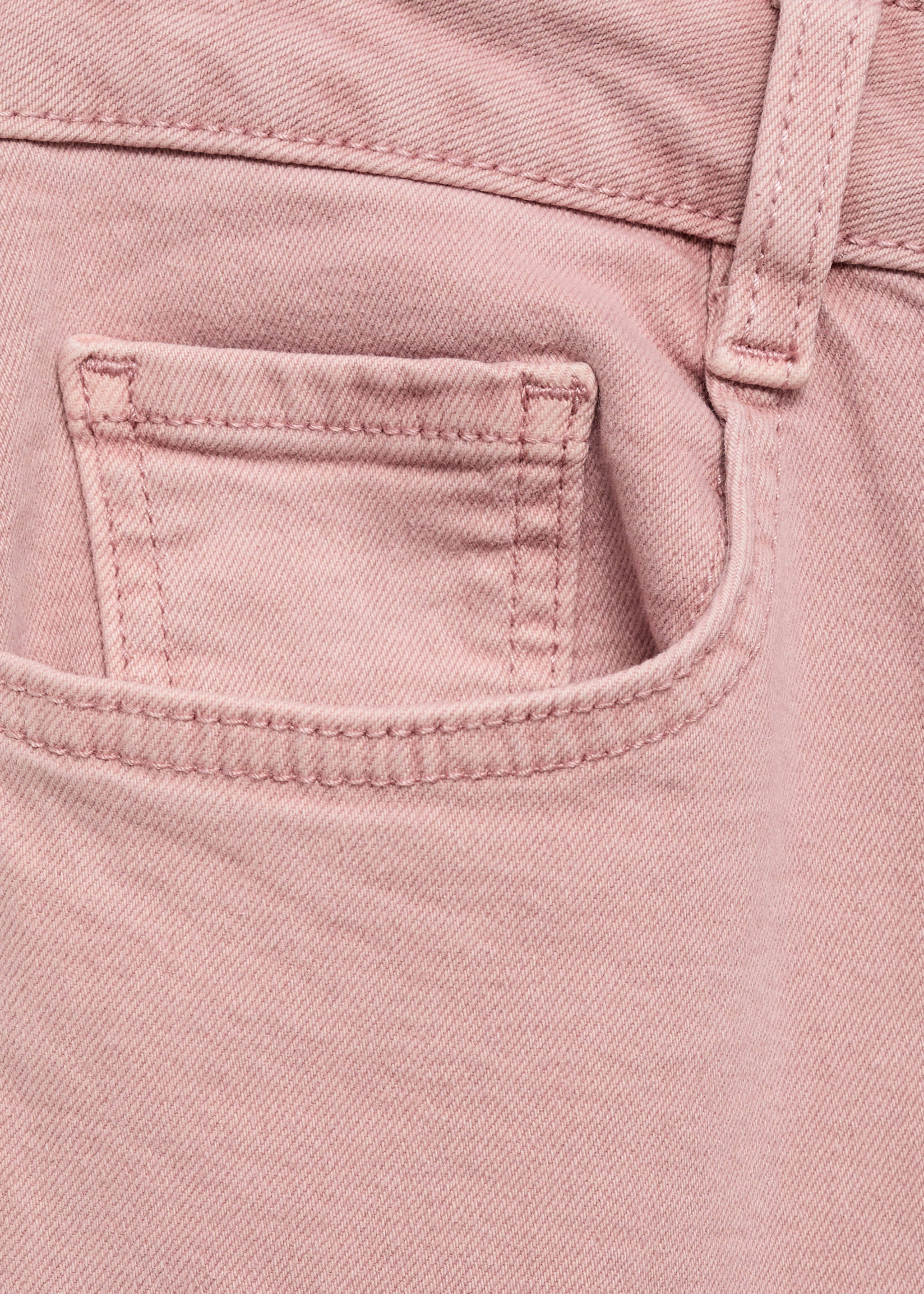 Utsvängda jeans med fransad fåll - Detaljer om artikeln 0