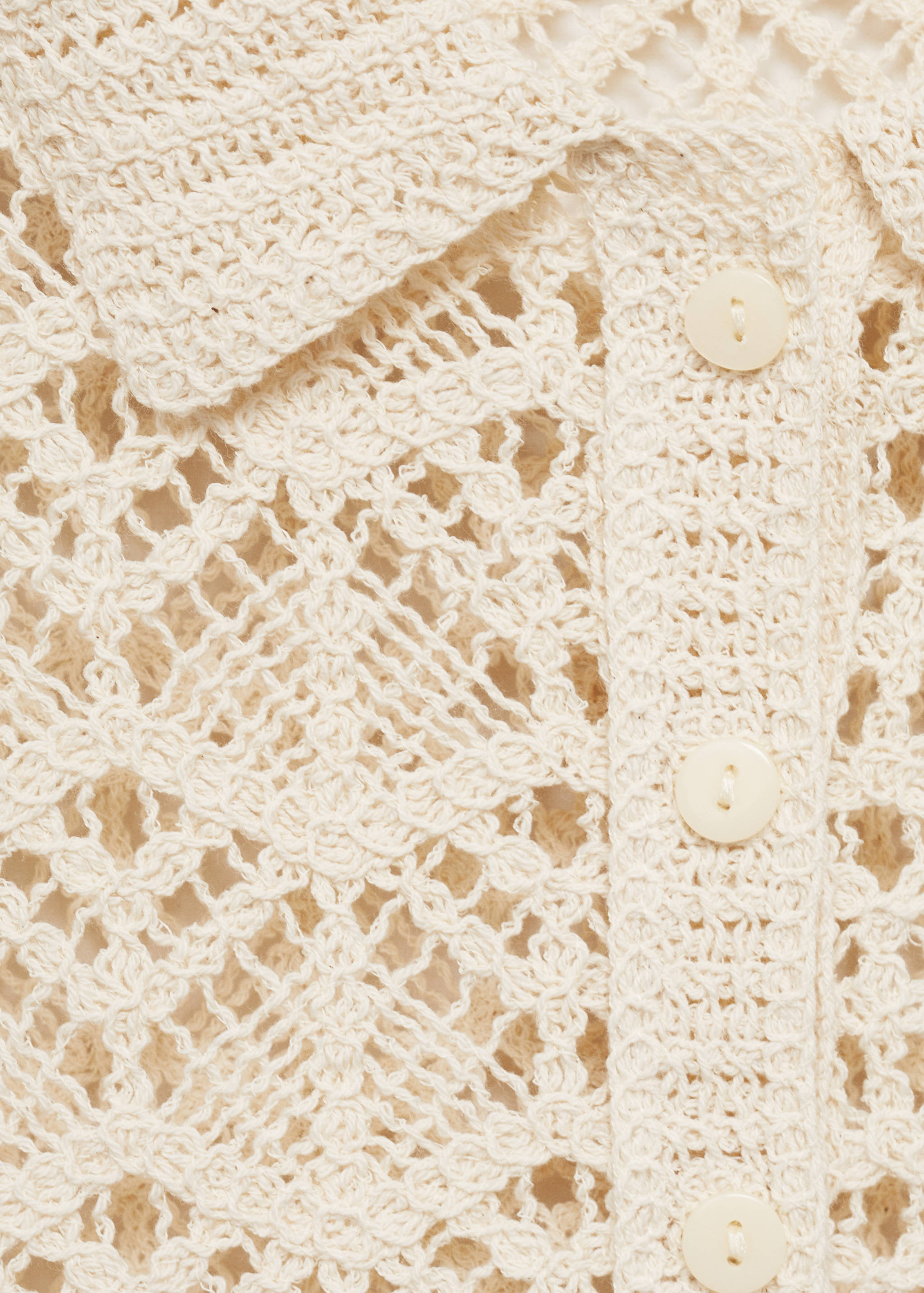 Short-sleeved crochet sweater - Details of the article 8