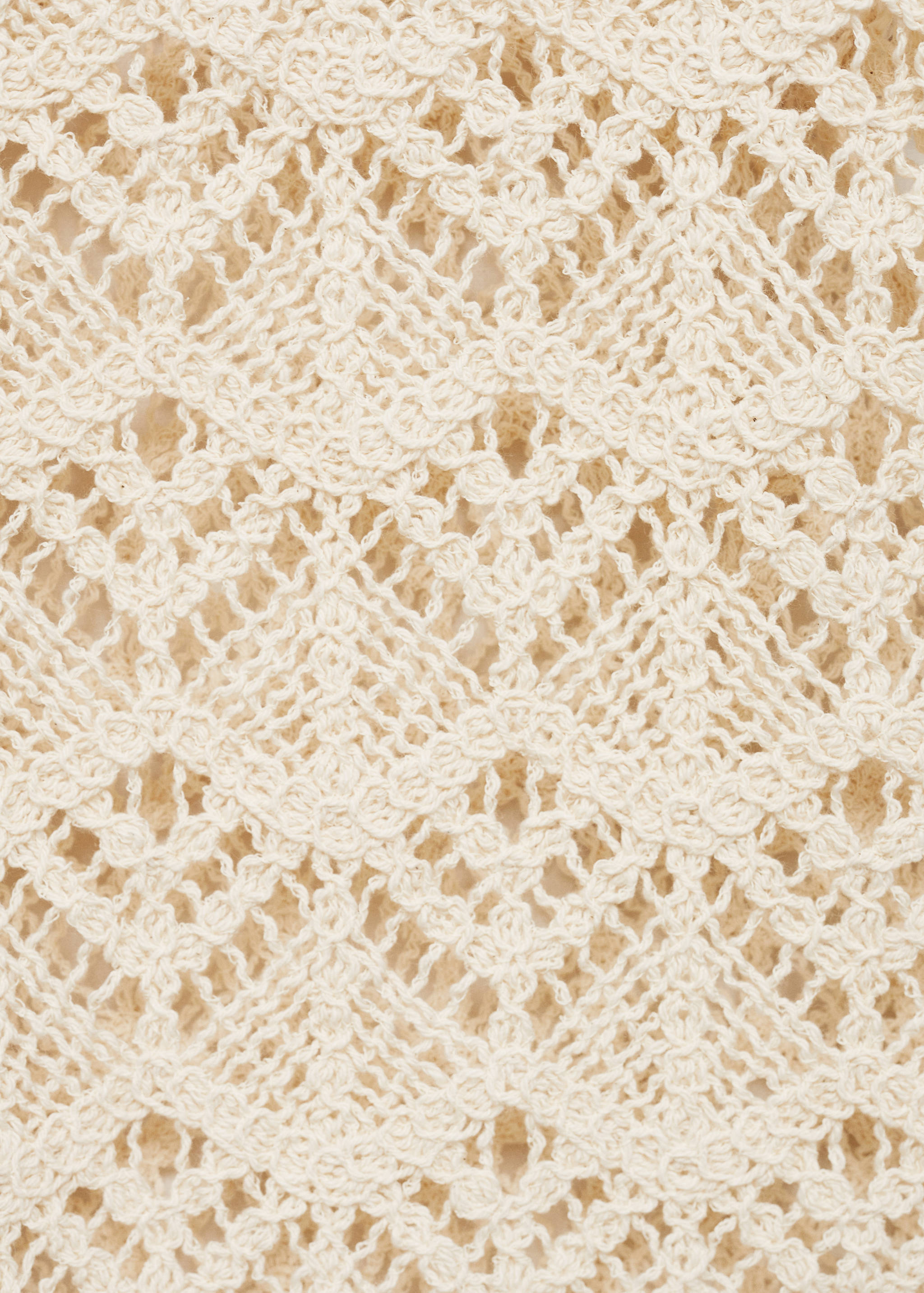 Short-sleeved crochet sweater - Details of the article 0