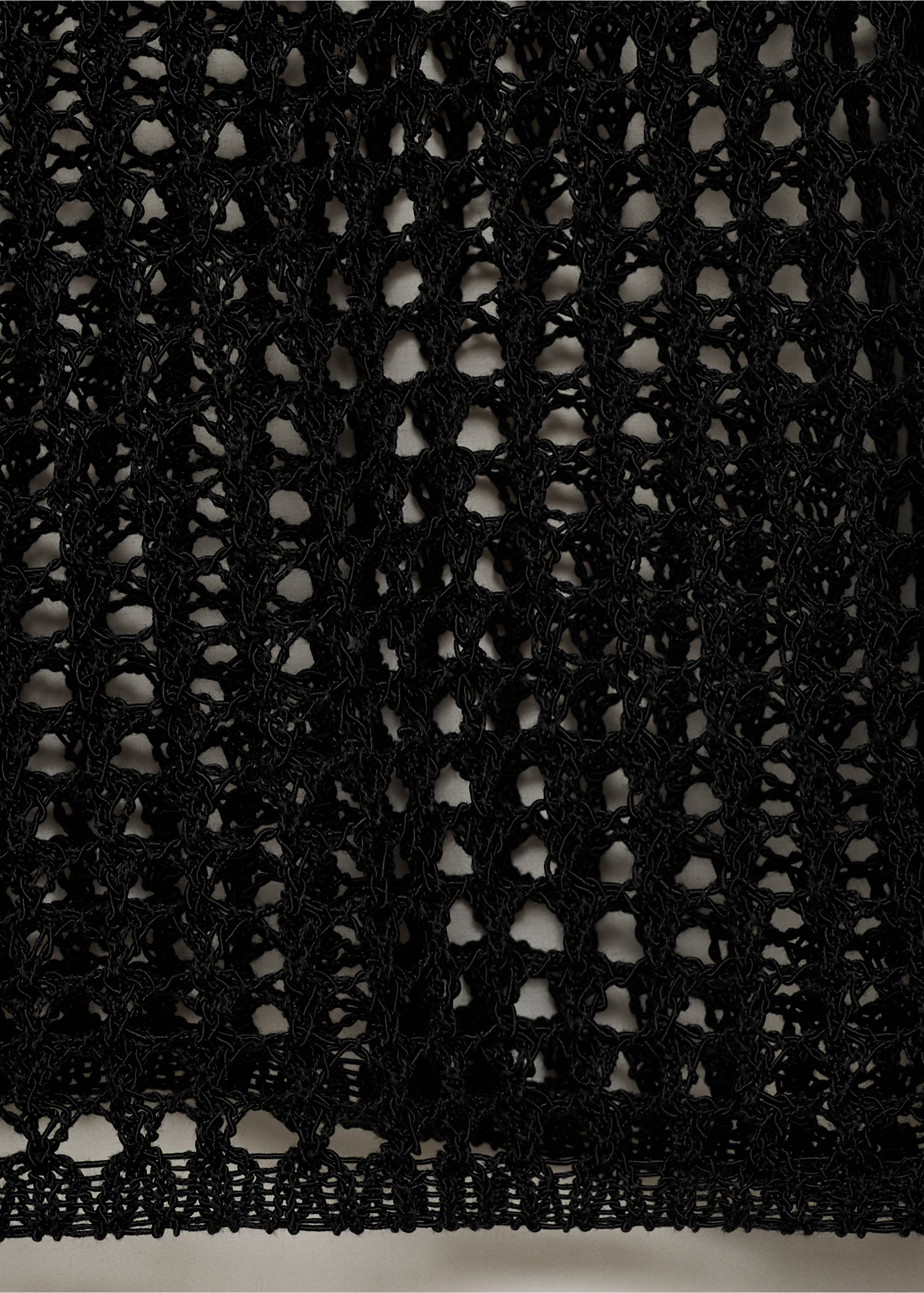 Knit embroidered sweater - Details of the article 0, Black. Ref: 17081185-00.