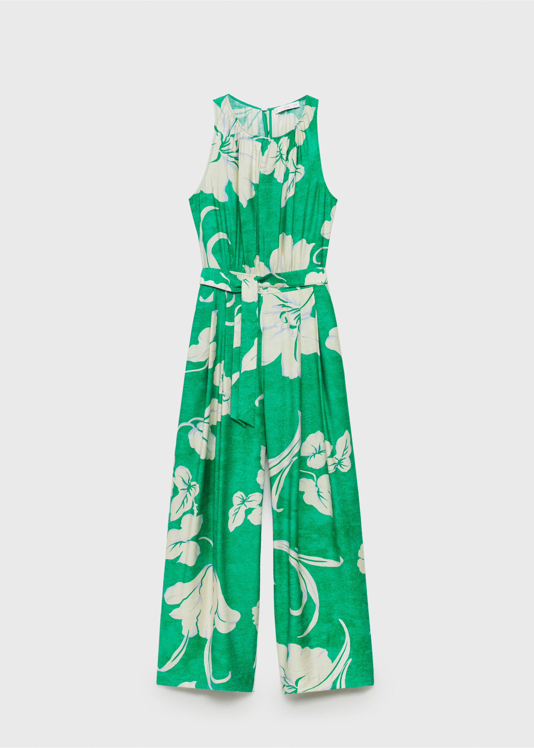 Belt printed jumpsuit - Article without model, Green. Ref: 17081186-00.