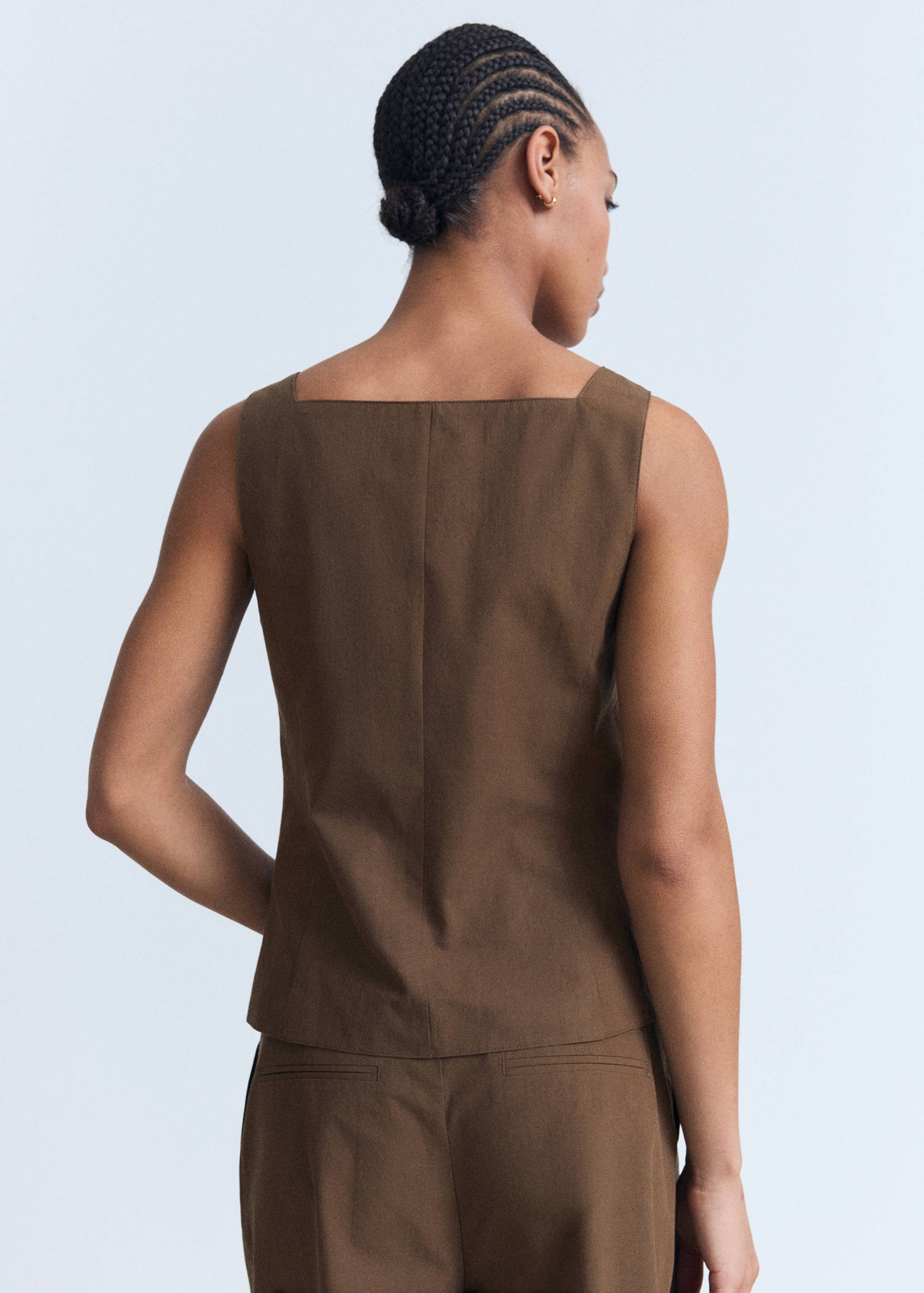 Gilet de costume coton - Verso de l’article