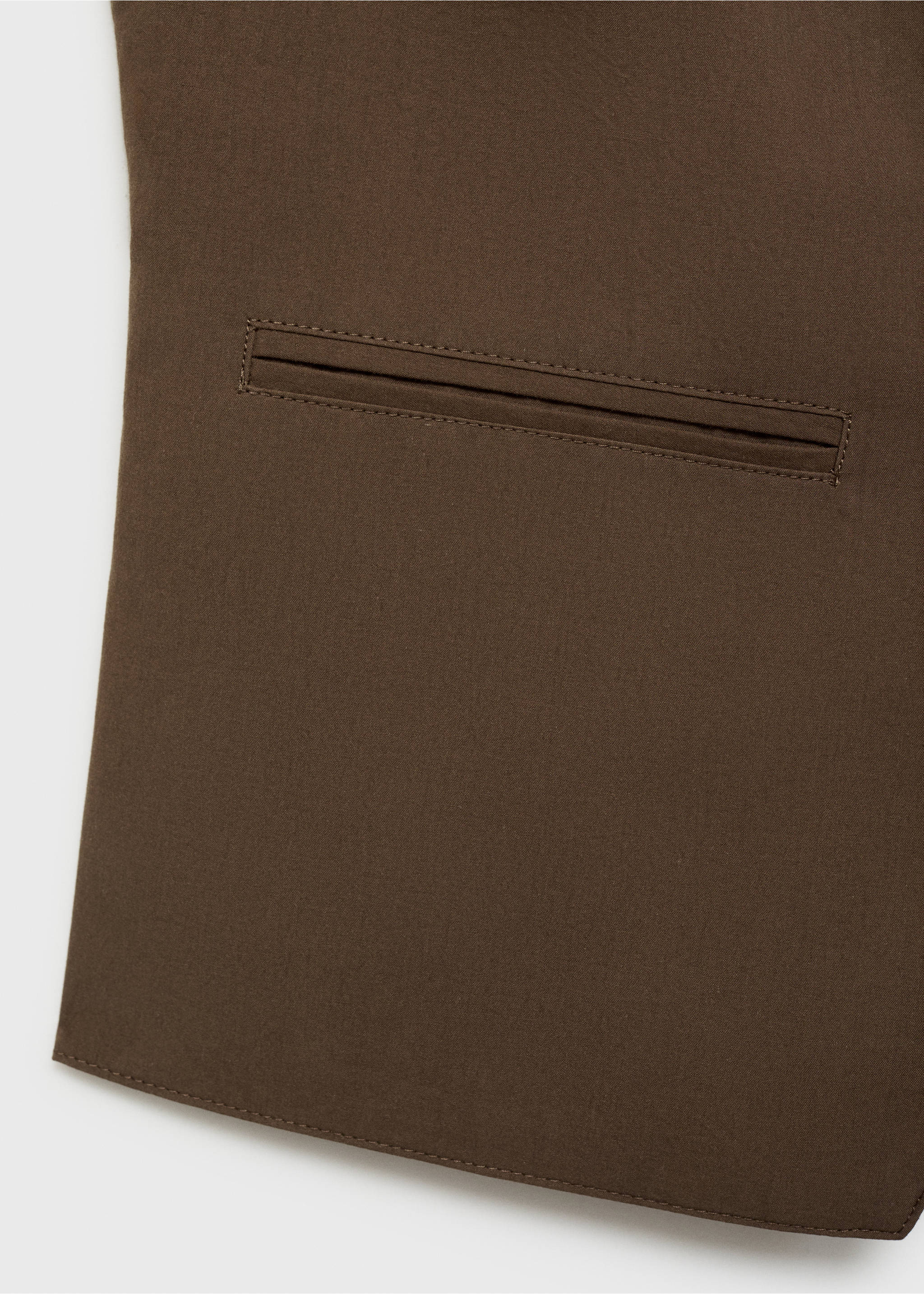 Gilet de costume coton - Détail de l'article 8, Marron. Ref: 17081187-00.
