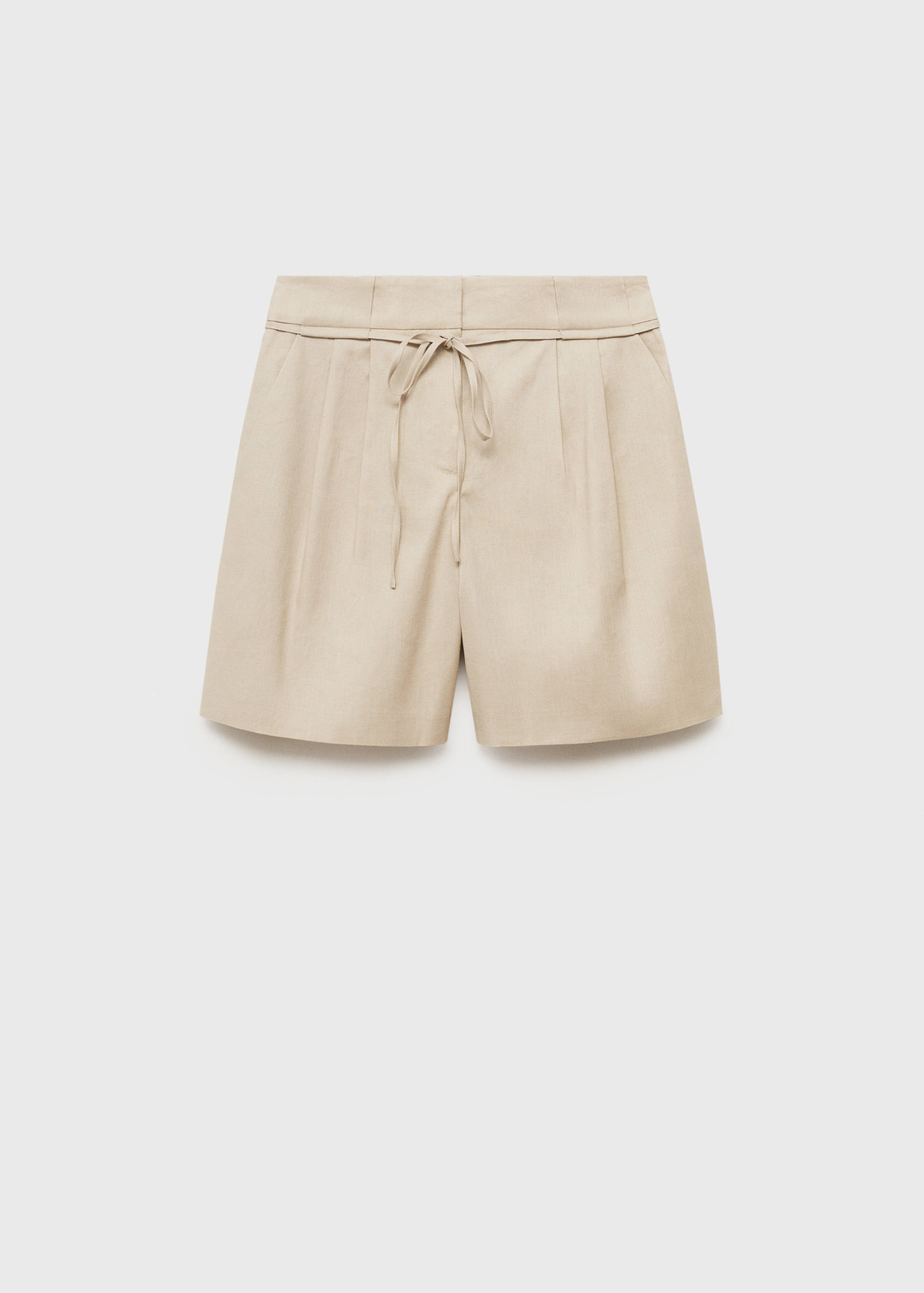 Leinen-Shorts mit Schleife - Artikel ohne Model
