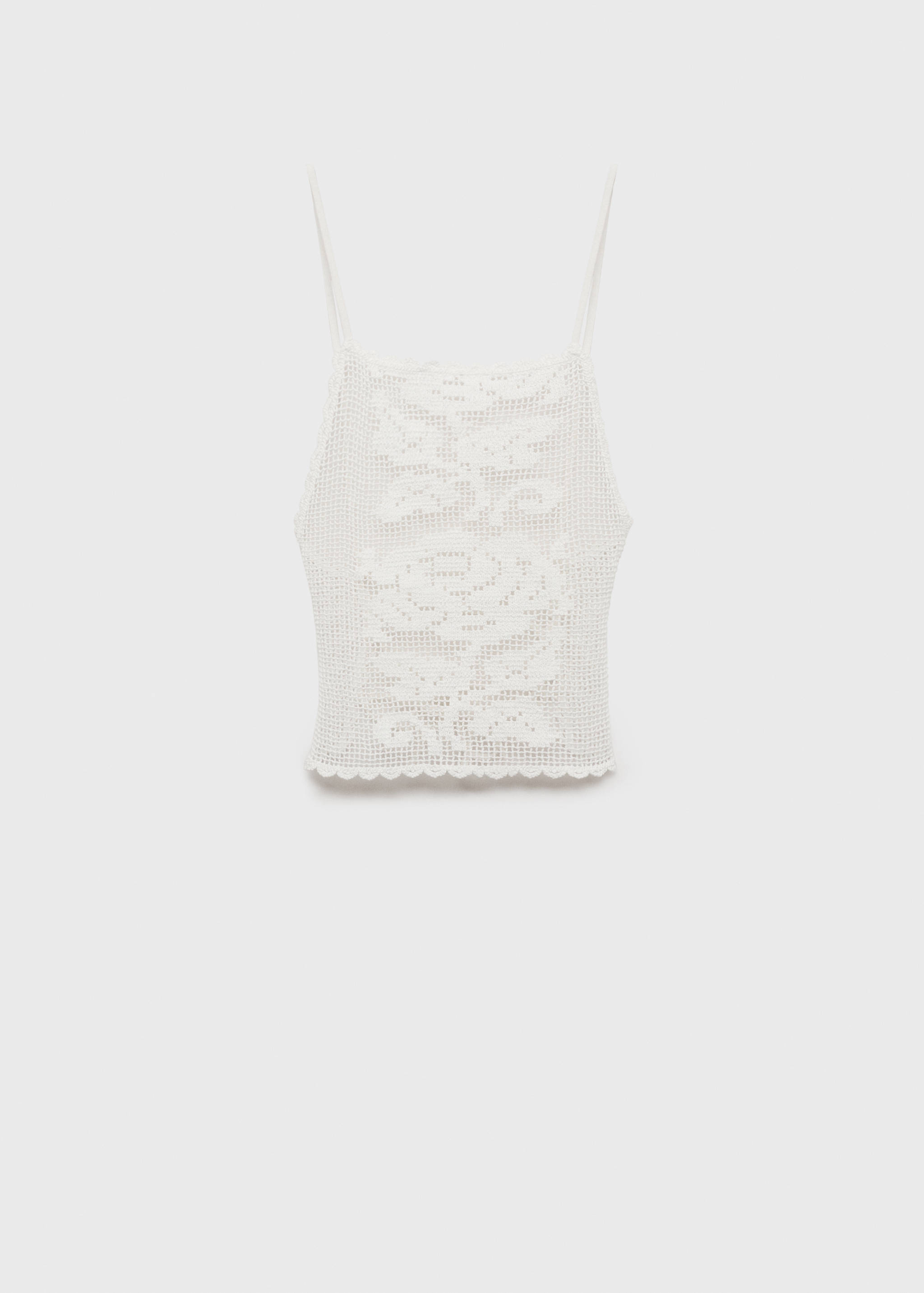 Top crochet espalda abierta - Artículo sin modelo