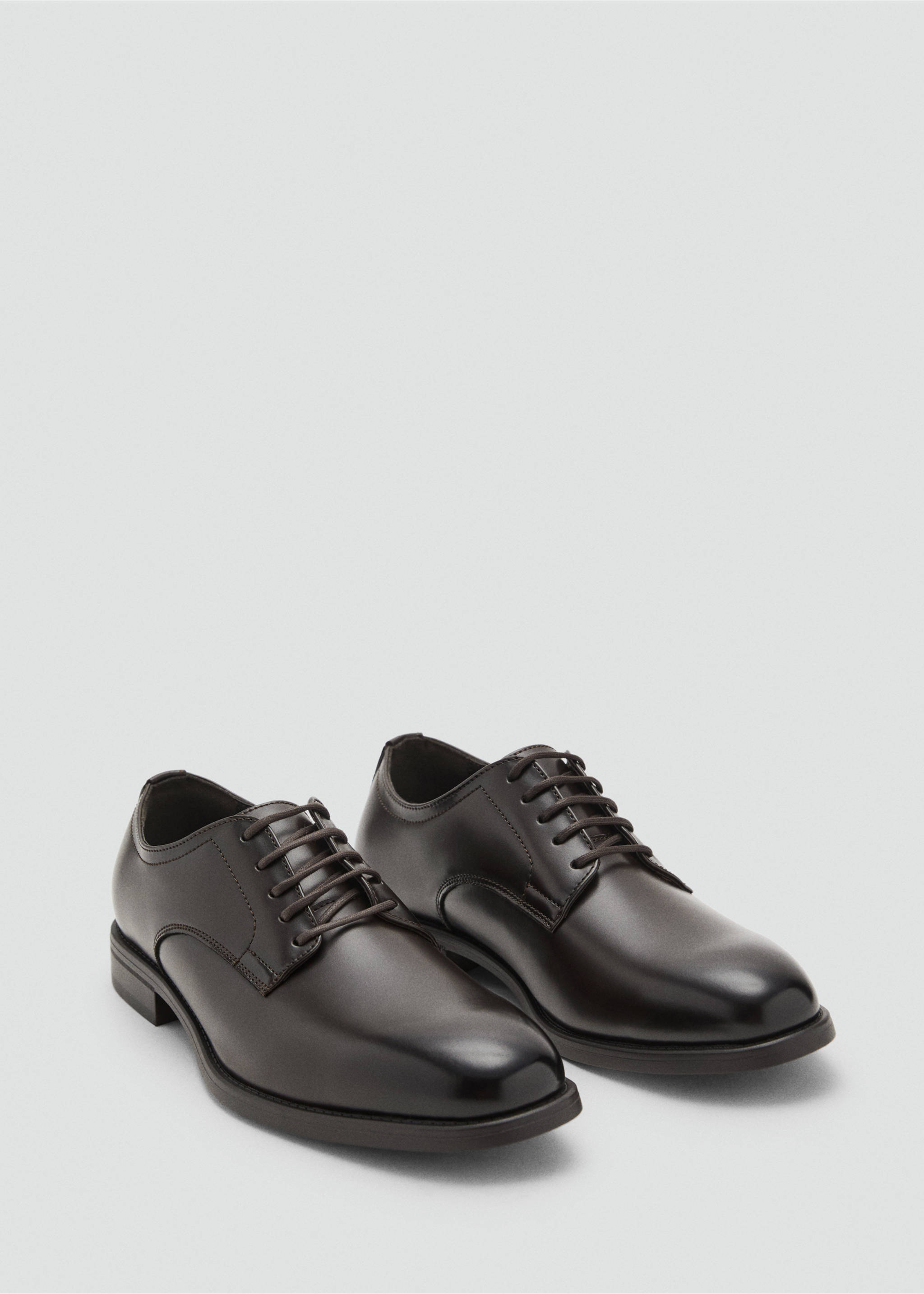 Blucher suit shoes - Medium plane, Brown. Ref: 17081195-00.