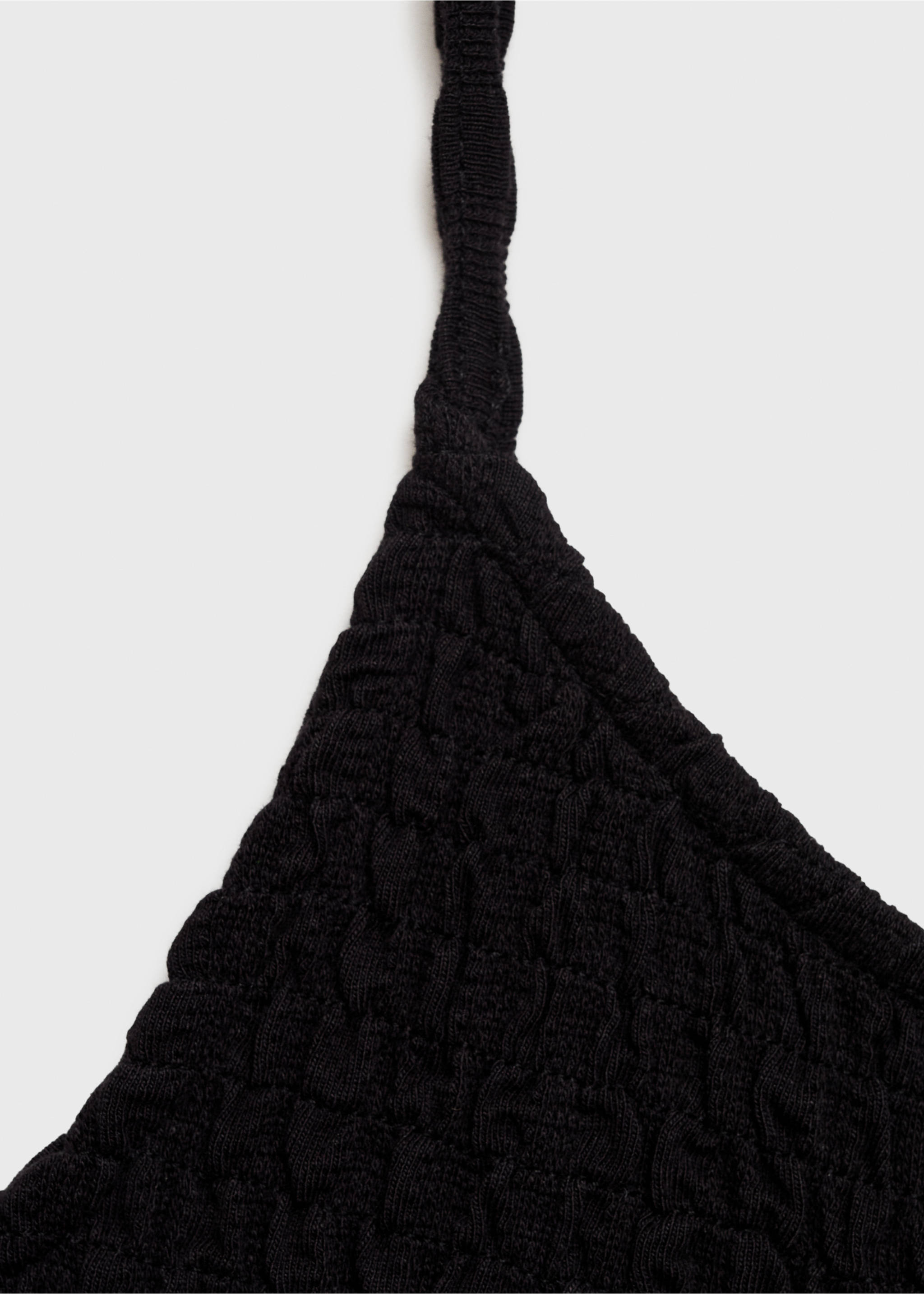 Ruched straps dress - Details of the article 8, Black. Ref: 17081198-00.
