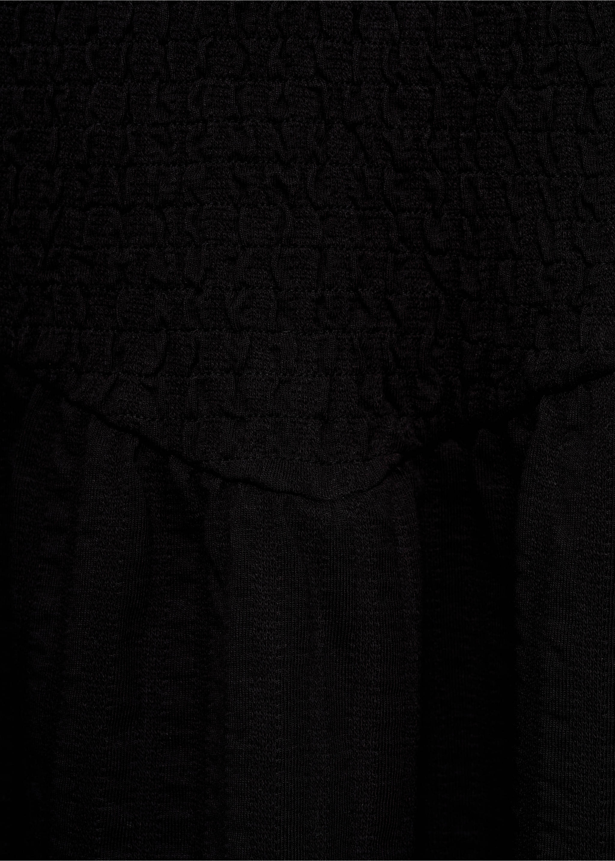 Ruched straps dress - Details of the article 0, Black. Ref: 17081198-00.