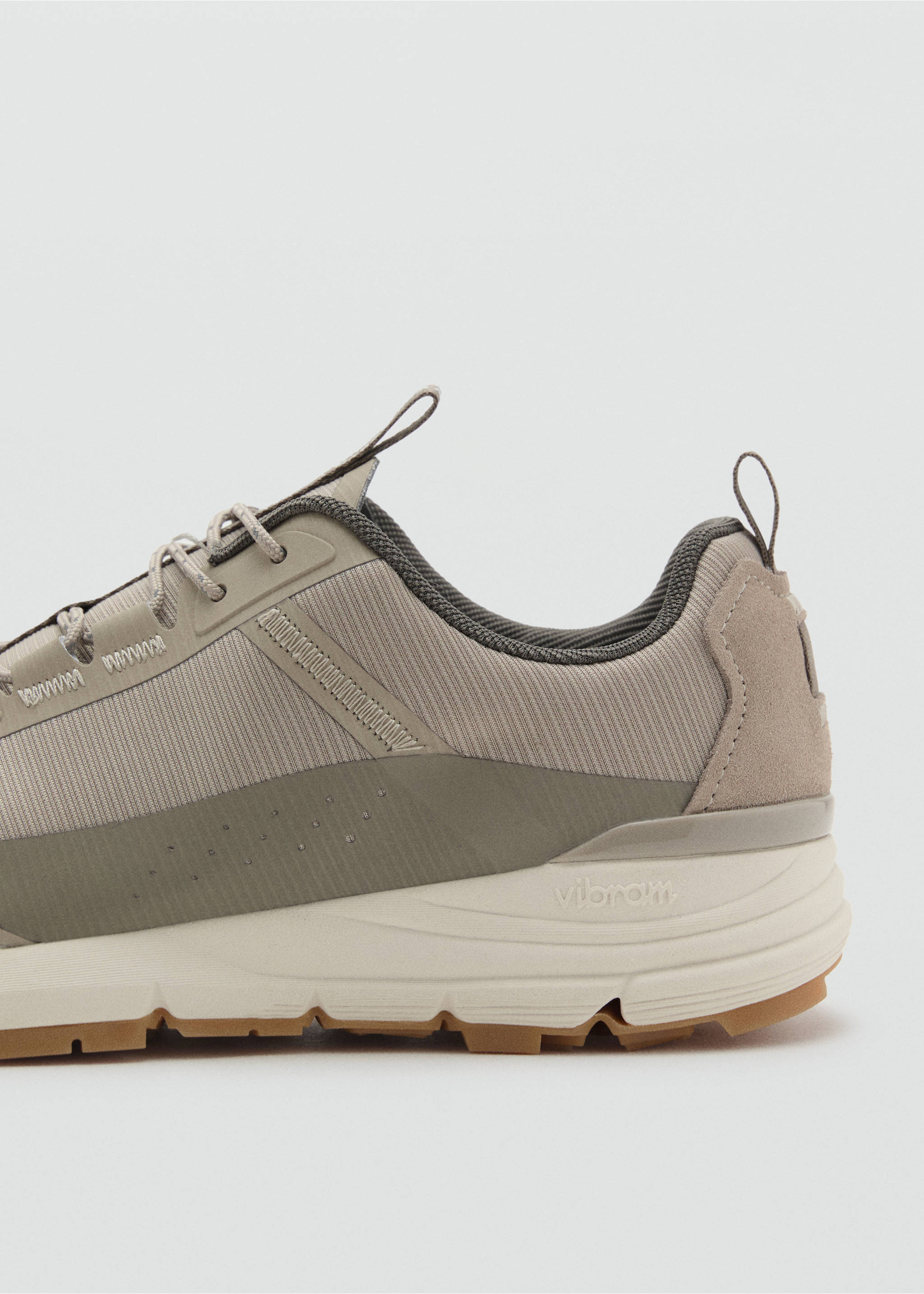 Trainers with VIBRAM® sole - Details of the article 1, Beige. Ref: 17081199-00.
