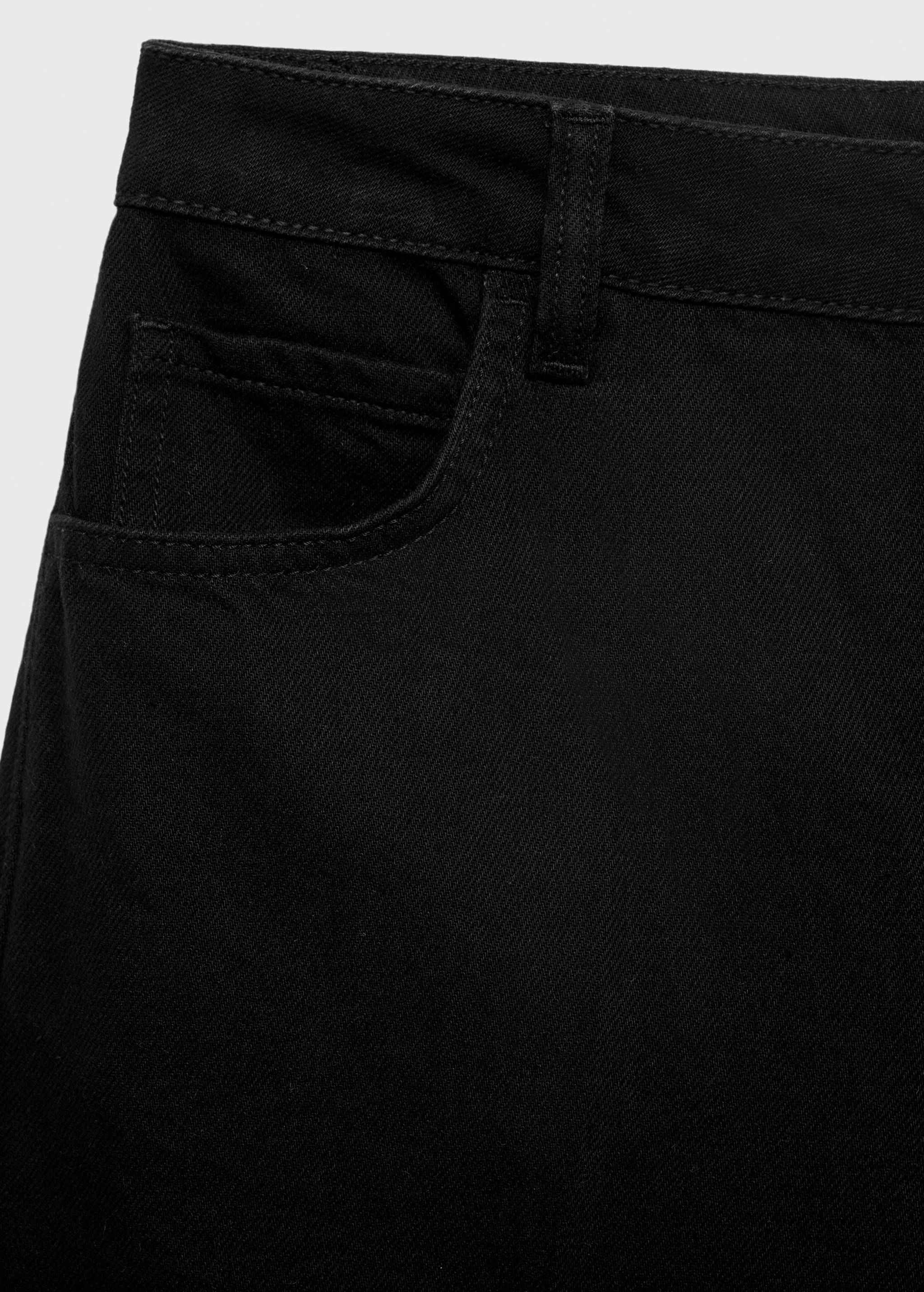 High-waist straight-fit denim shorts - Details of the article 8