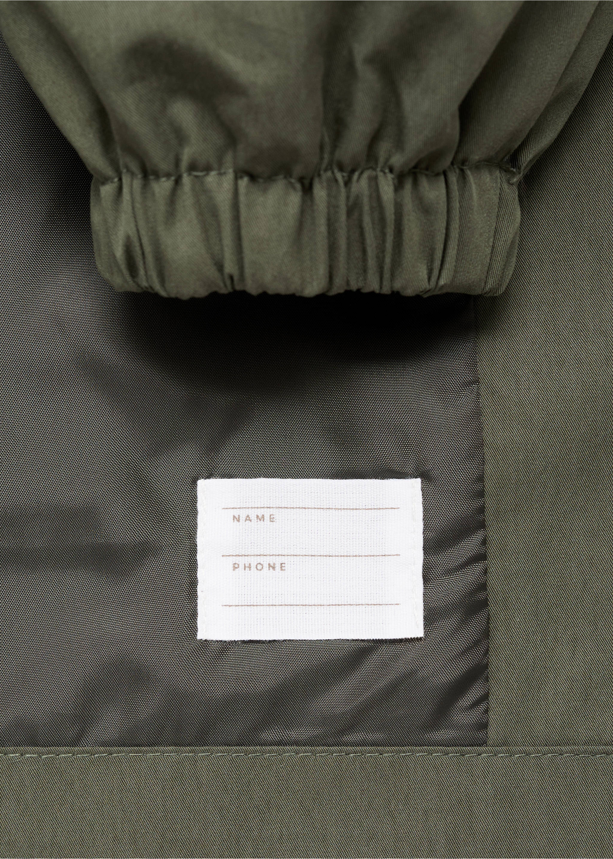 Pocket safari-style trench - Details of the article 0, Khaki. Ref: 17081208-00.