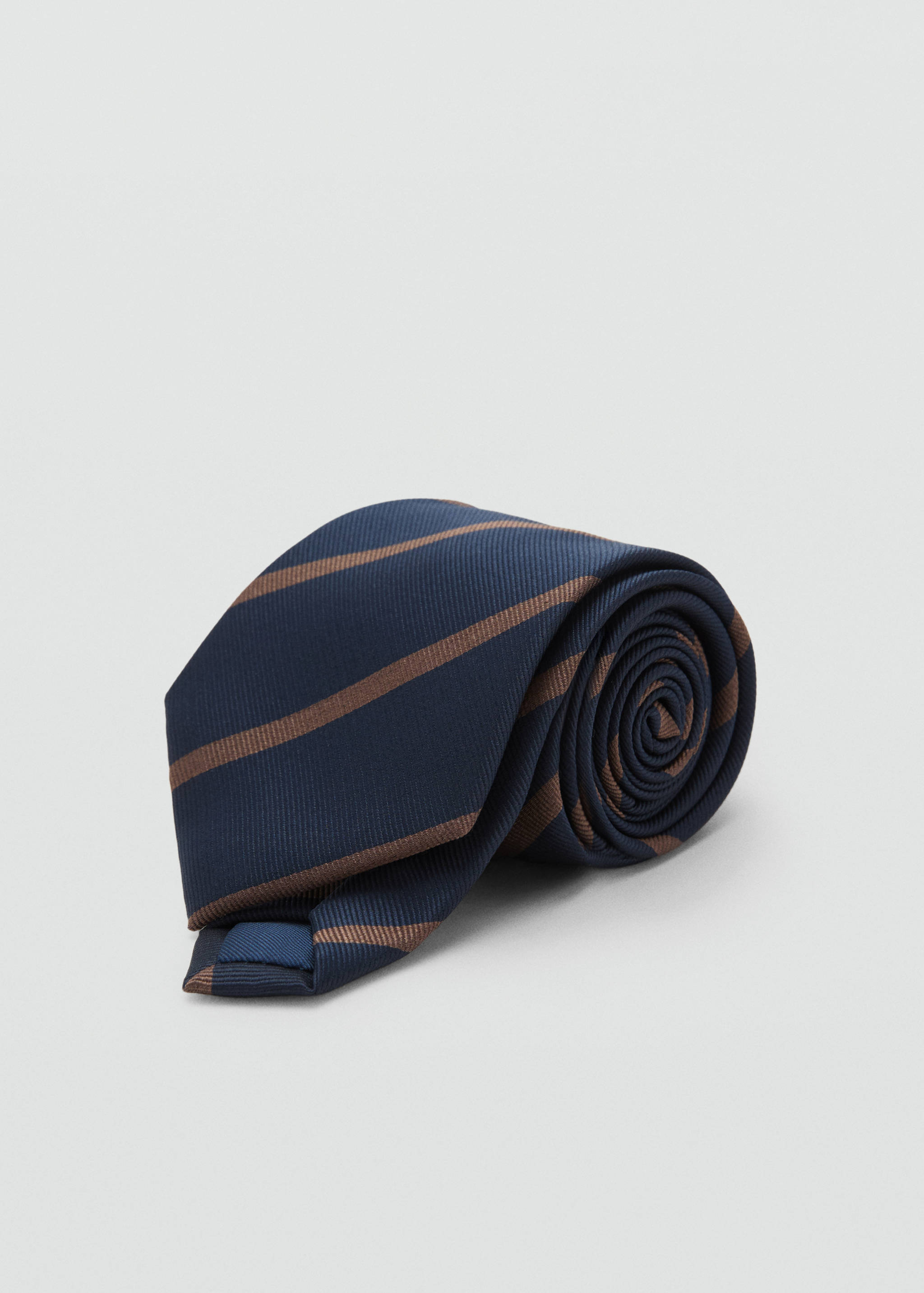 Stripes printed tie - Medium plane