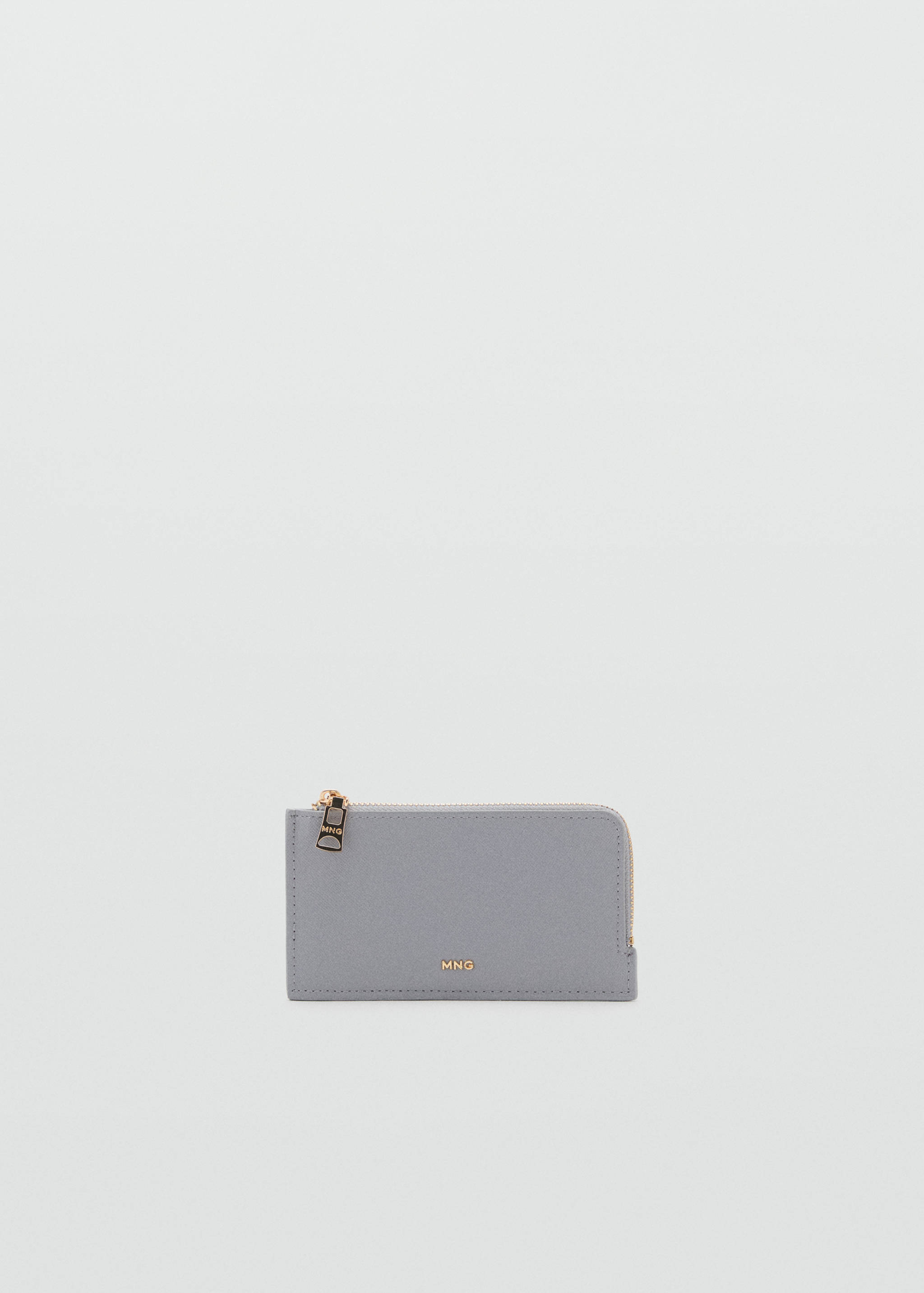 Saffiano-effect card holder with zip - Article without model