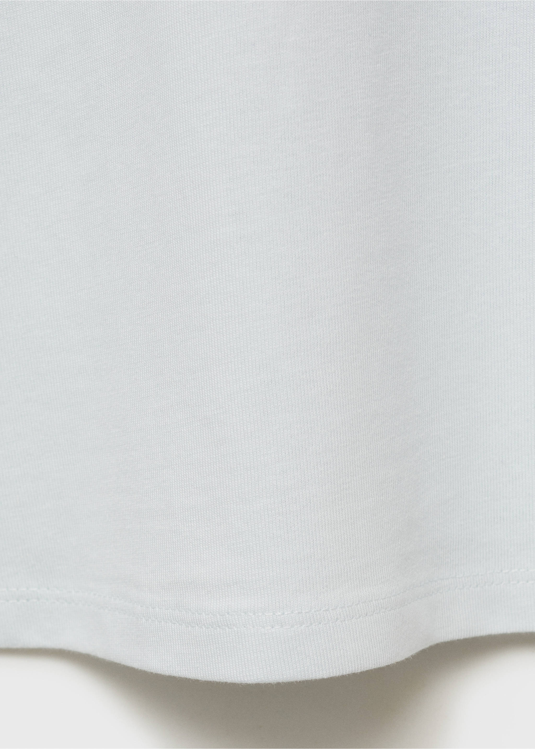 Printed cotton-blend t-shirt - Details of the article 0, Blue. Ref: 17081216-00.
