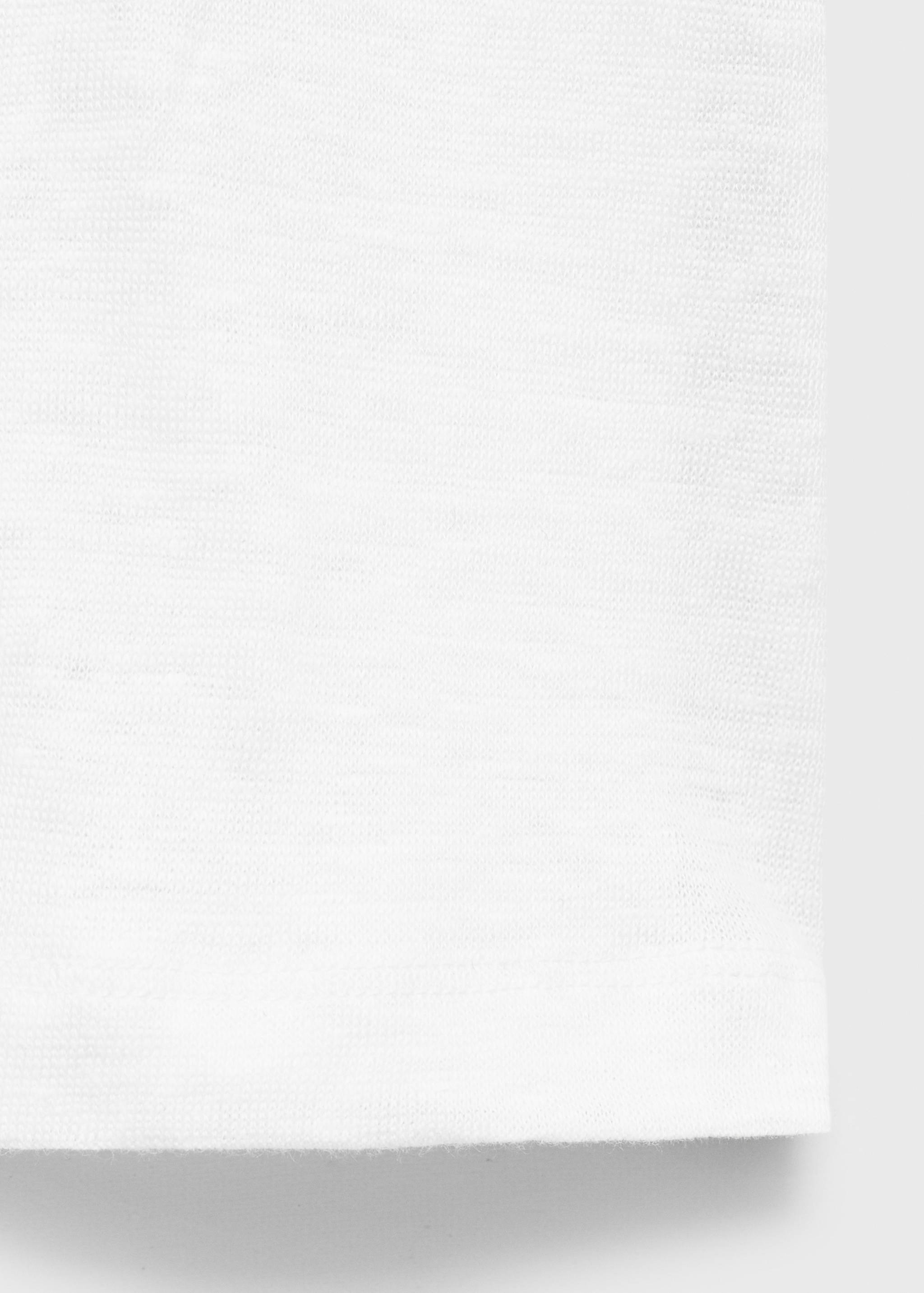 Short-sleeved linen t-shirt - Details of the article 0