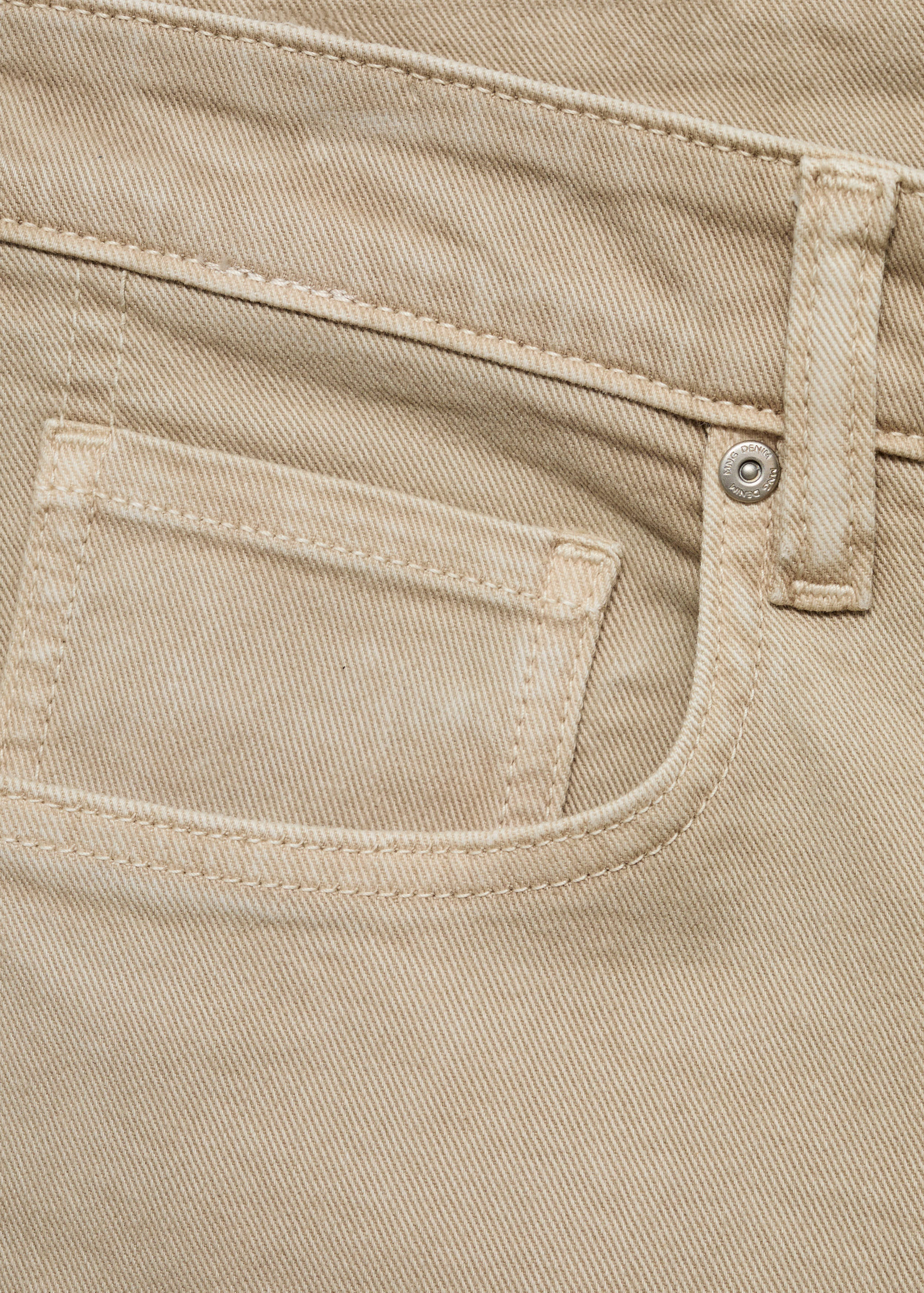 Slim-fit denim bermuda shorts - Details of the article 8