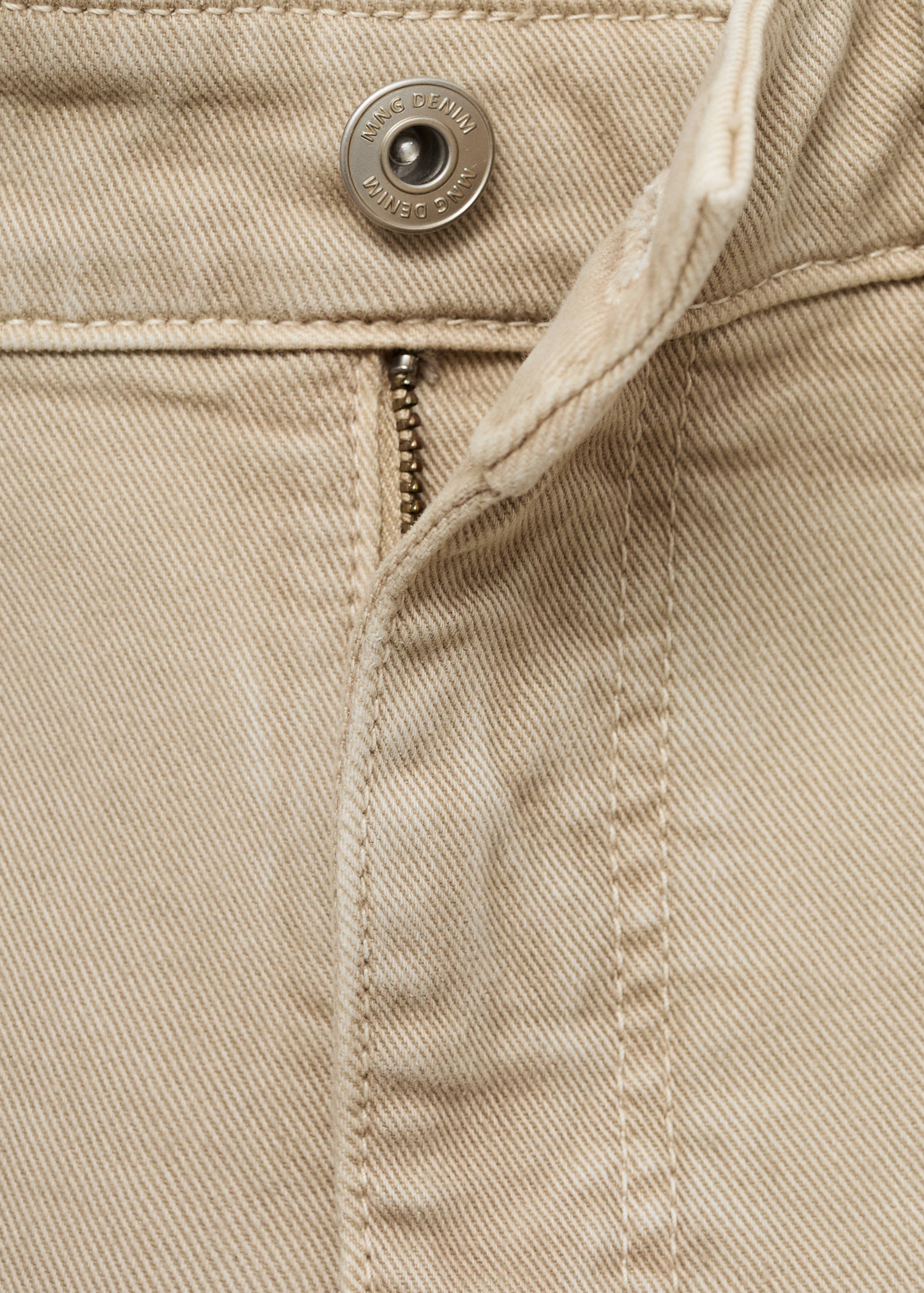 Slim-fit denim bermuda shorts - Details of the article 0