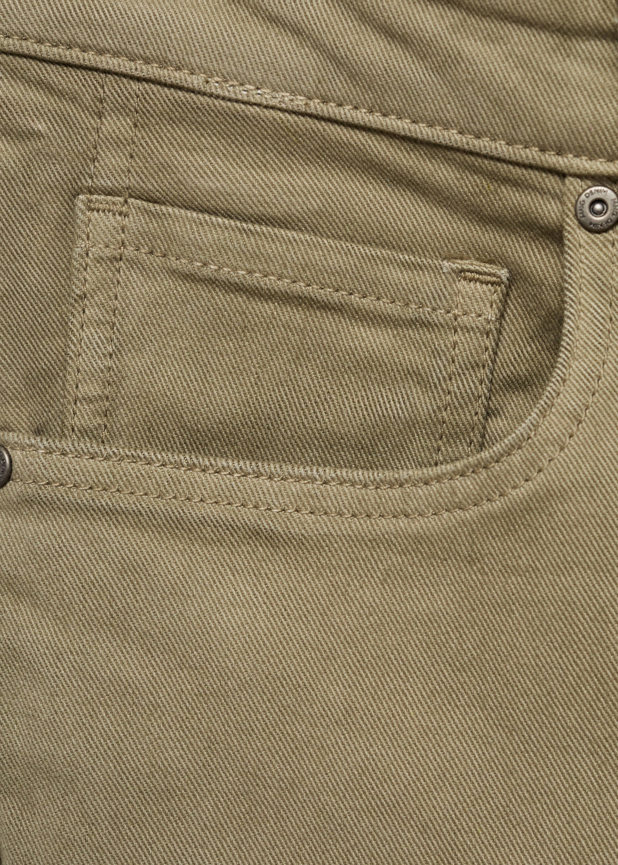 Slim-fit denim bermuda shorts - Details of the article 8