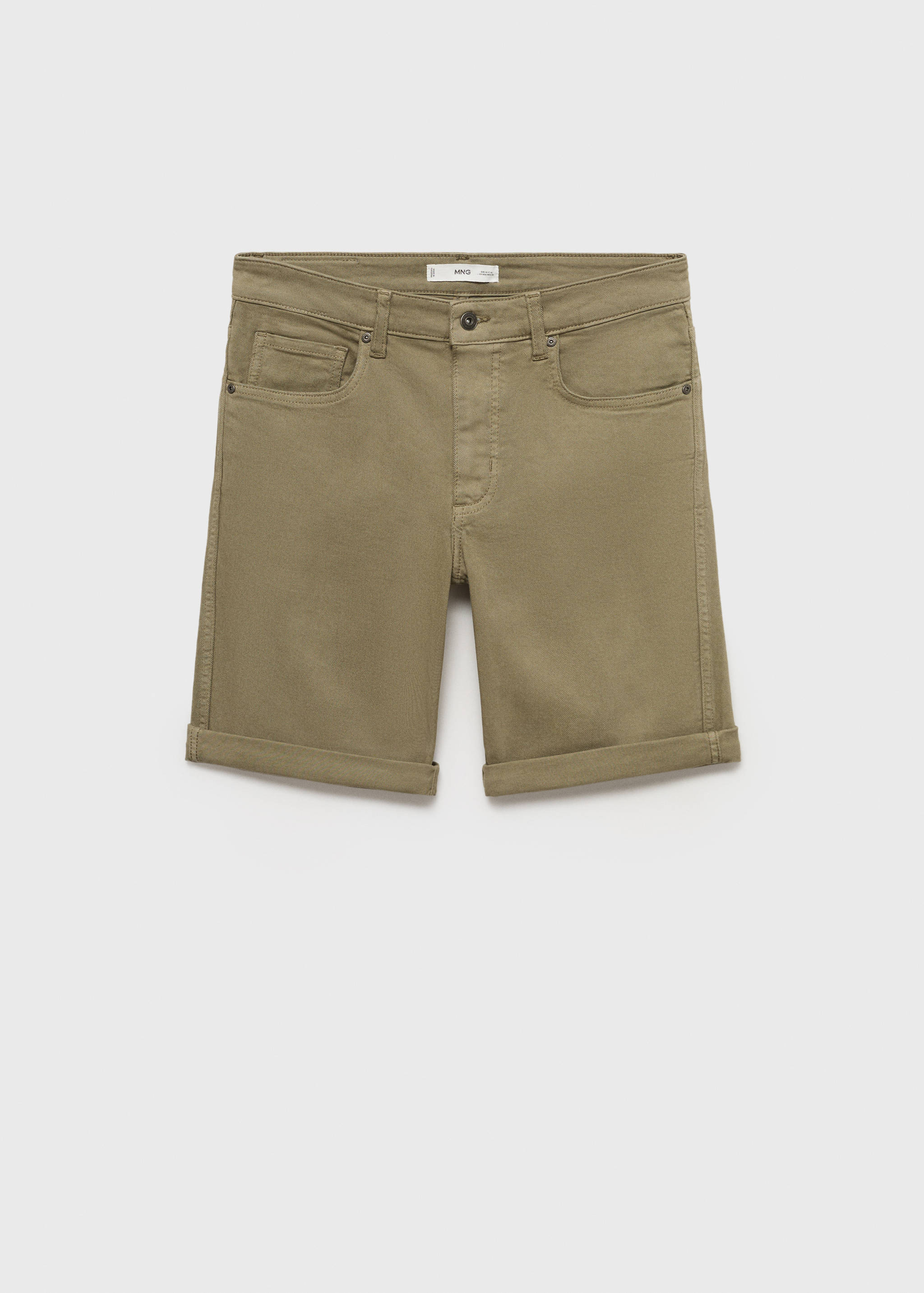 Džínové bermudy slim fit - Zboží bez modelu