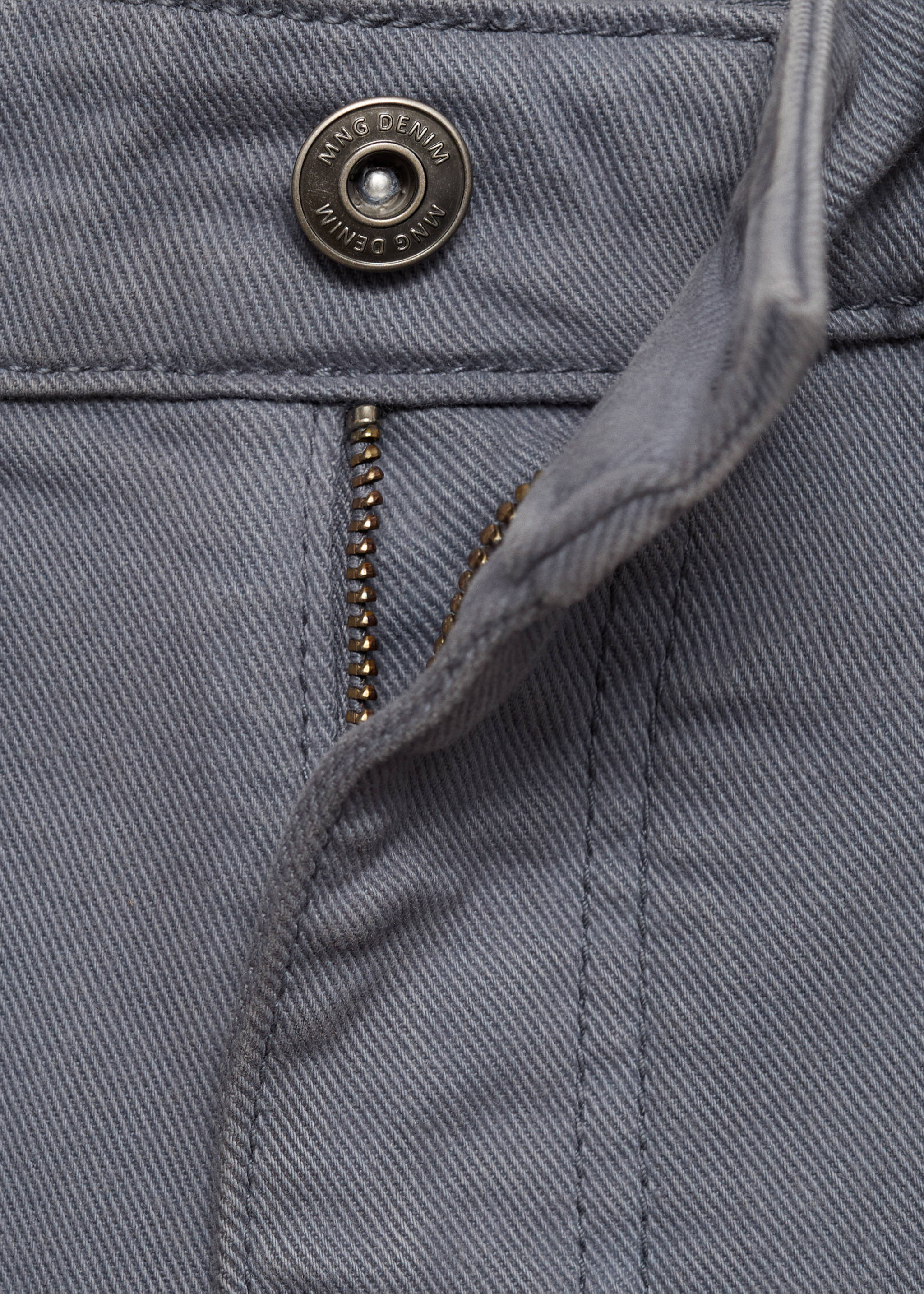 Slim-fit denim bermuda shorts - Details of the article 0, Indigo Blue. Ref: 17081220-00.