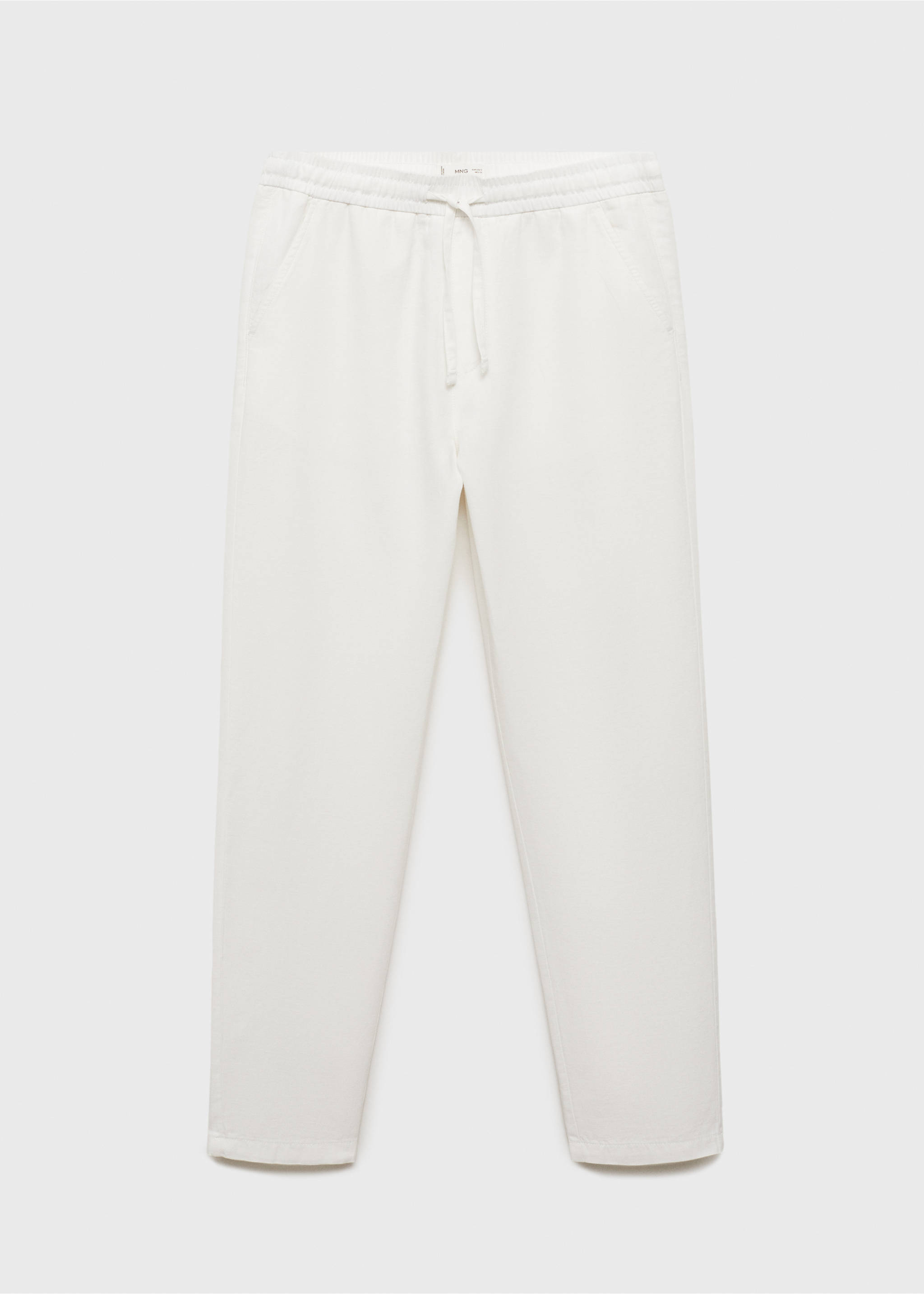 Pantalons lli cordill - Article sense model, Blanc trencat. Ref: 17081221-00.