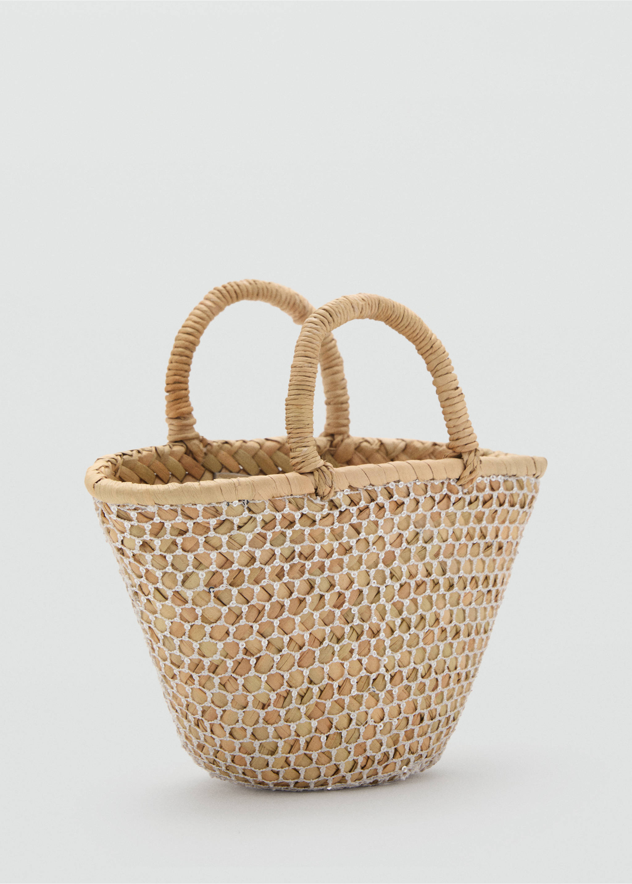 Combined mini-basket - Medium plane, Beige. Ref: 17081226-00.