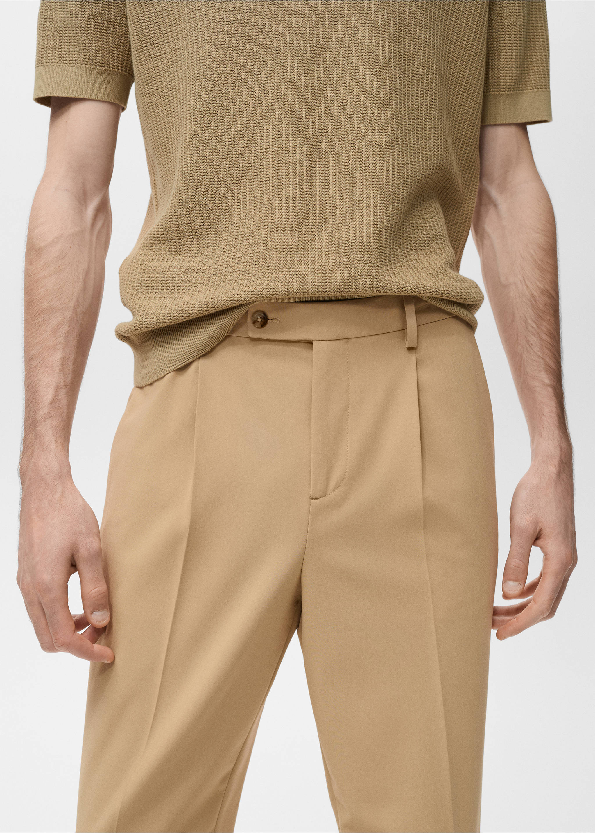 Anzughose Boston Regular Fit - Detail des Artikels 1, Beige. Ref: 17081227-00.