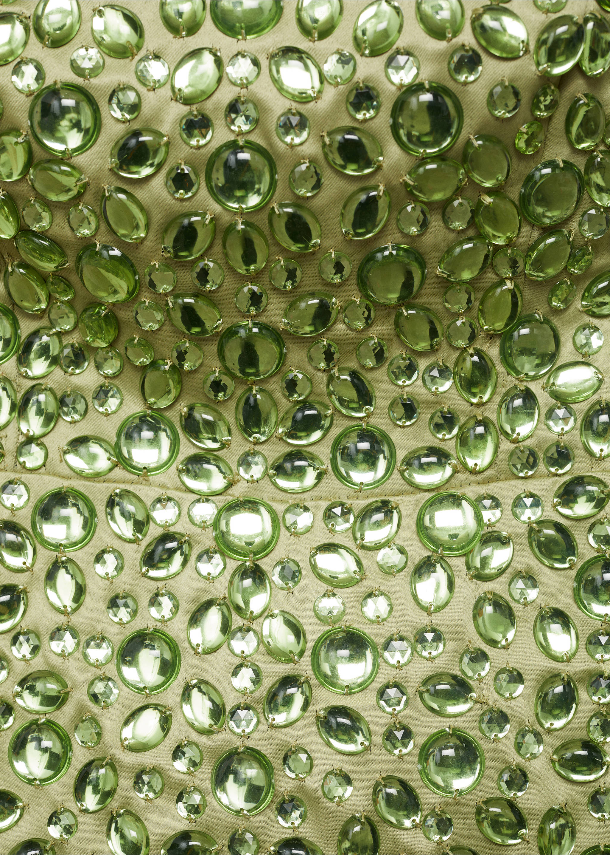 Strapless crystal dress - Details of the article 0, Pastel Green. Ref: 17081229-00.