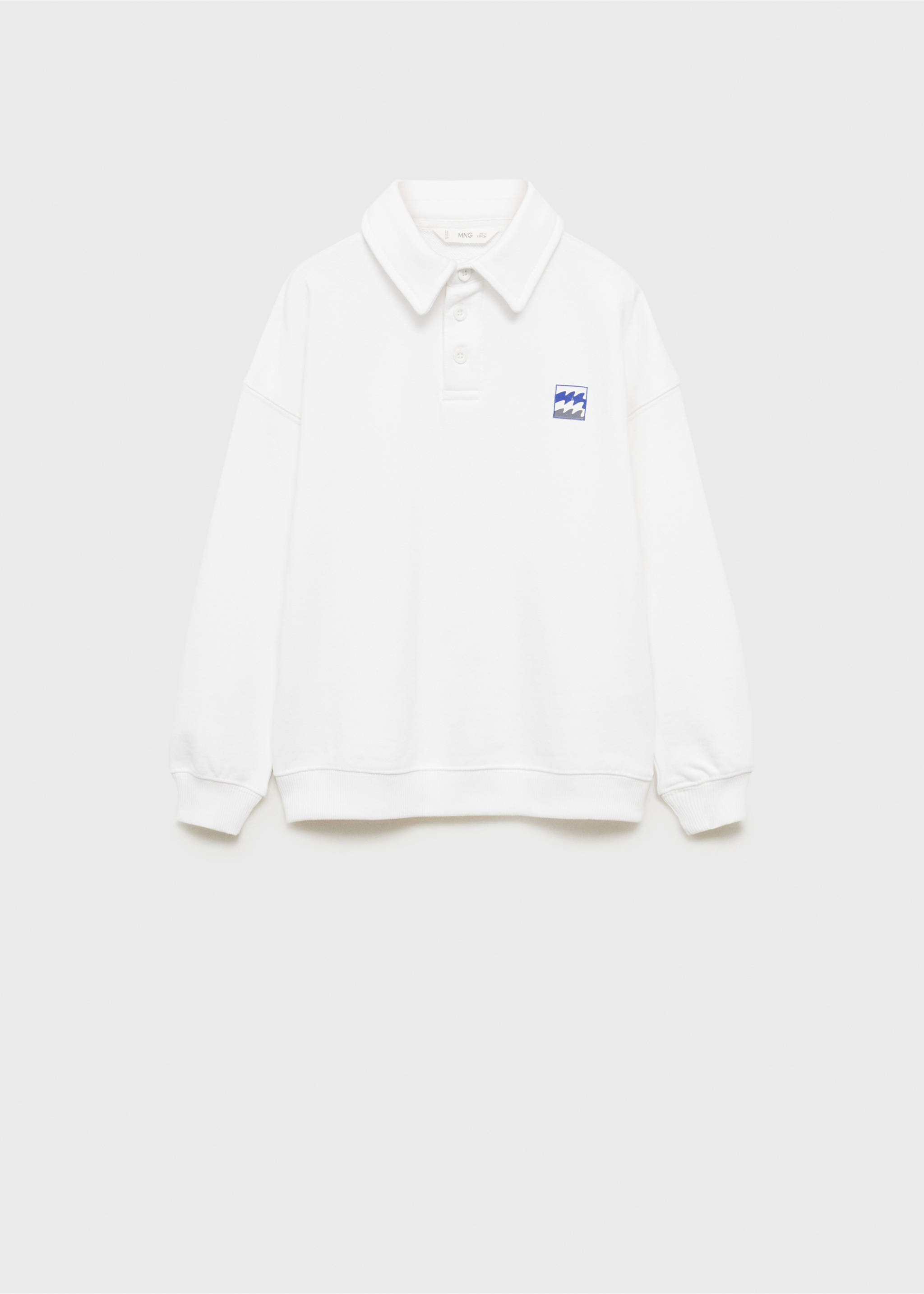 Sweat-shirt coton imprimé - Article sans modèle, Blanc cassé. Ref: 17081230-00.