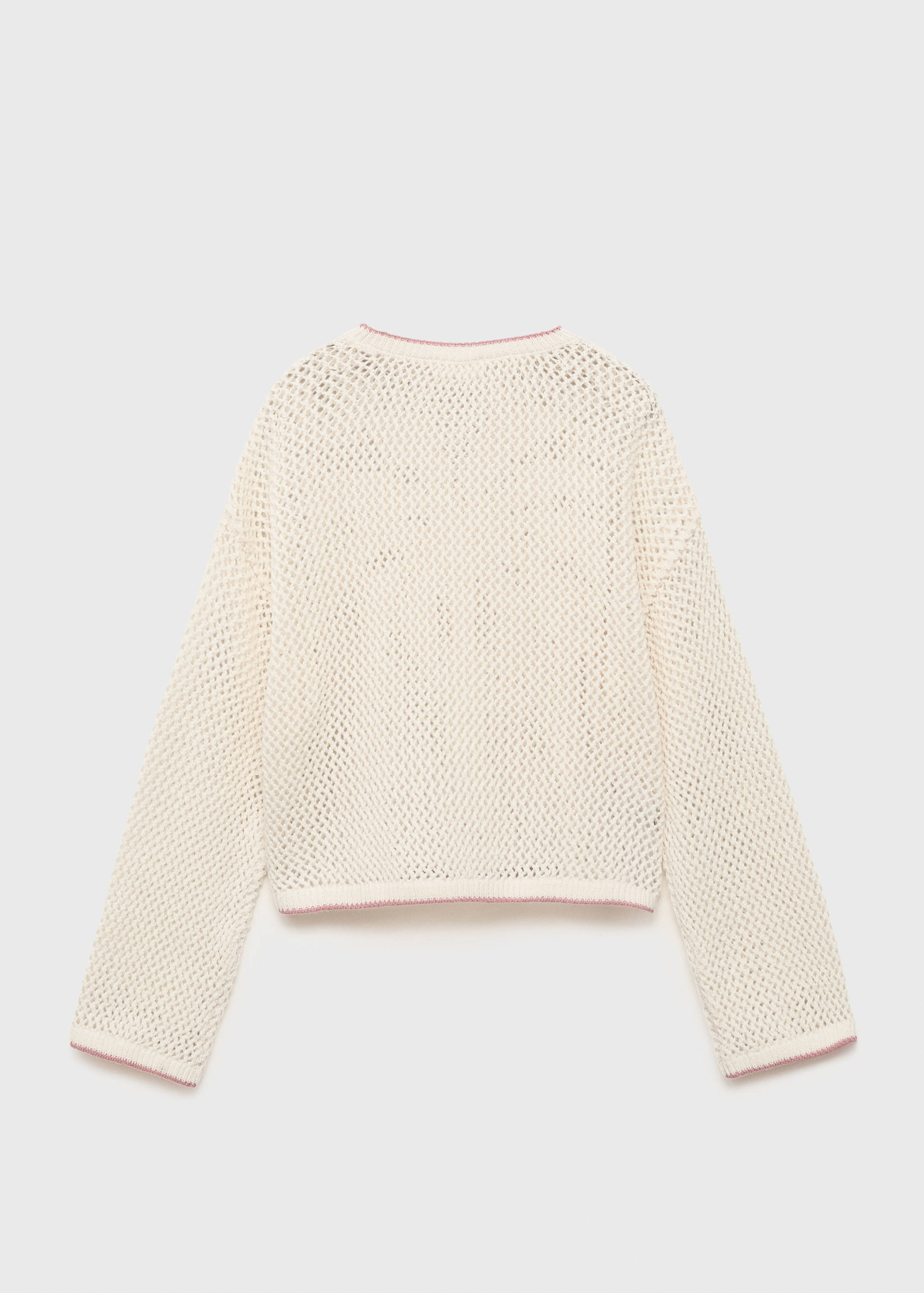 Pullover mit Lochstrickmuster - Rückseite des Artikels