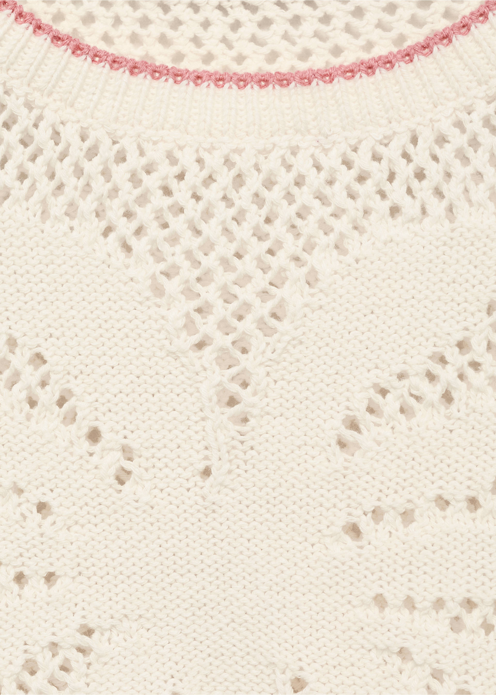 Jersey punto calado - Detalle del artículo 8, Crudo. Ref: 17081231-00.