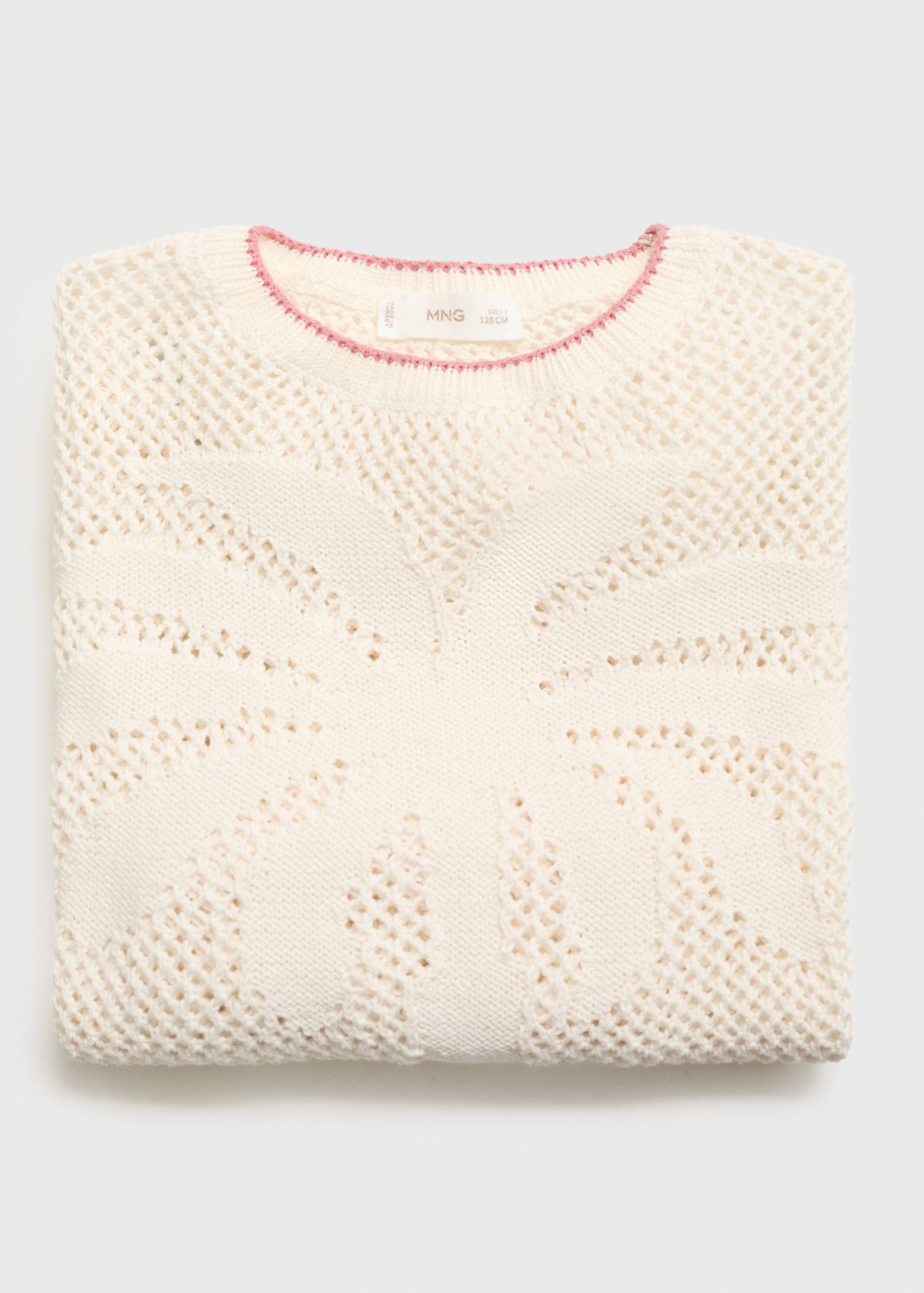 Pullover mit Lochstrickmuster - Detail des Artikels 0