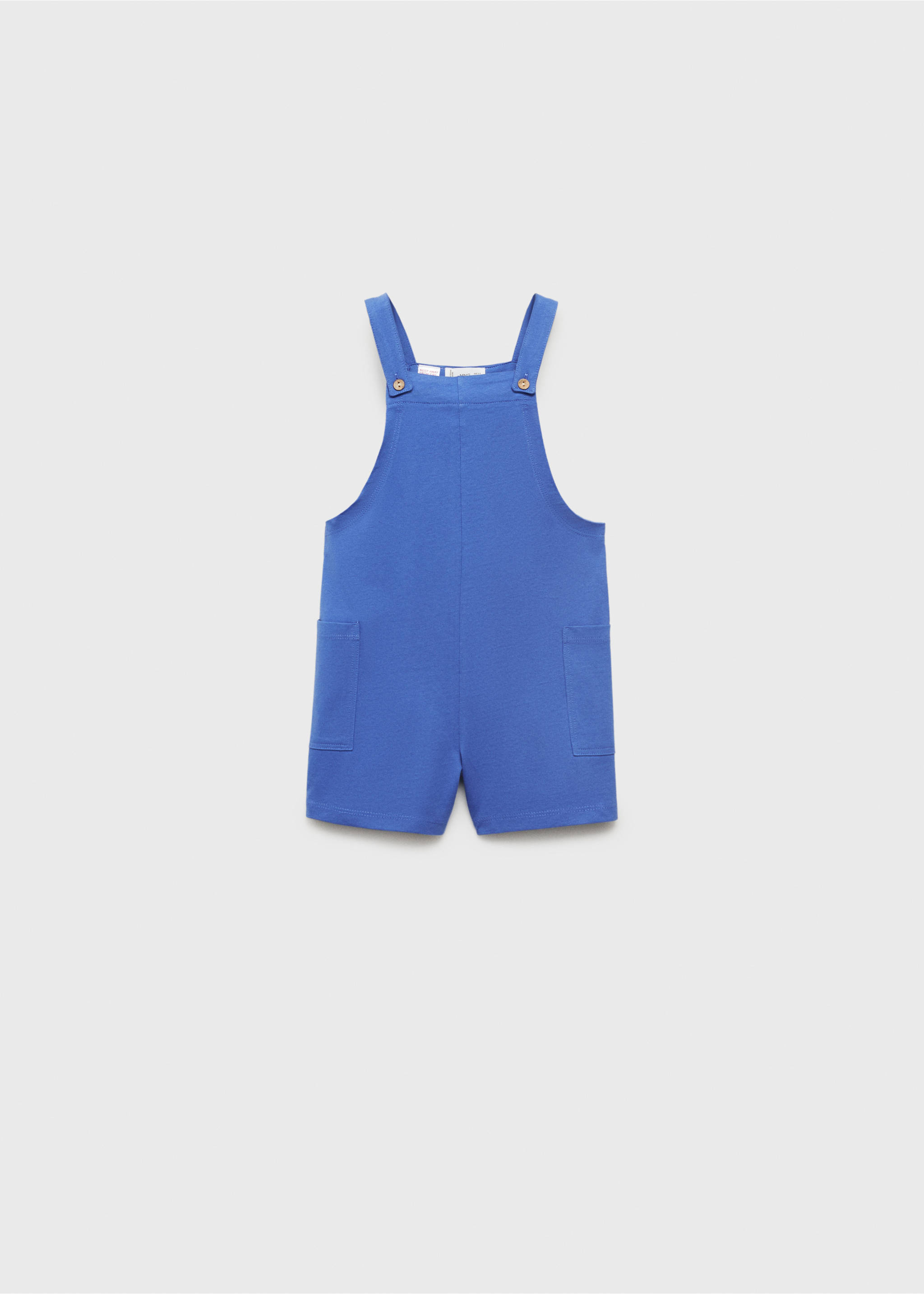 Kurze Strick-Latzhose - Artikel ohne Model, Elektrischblau. Ref: 17081232-00.