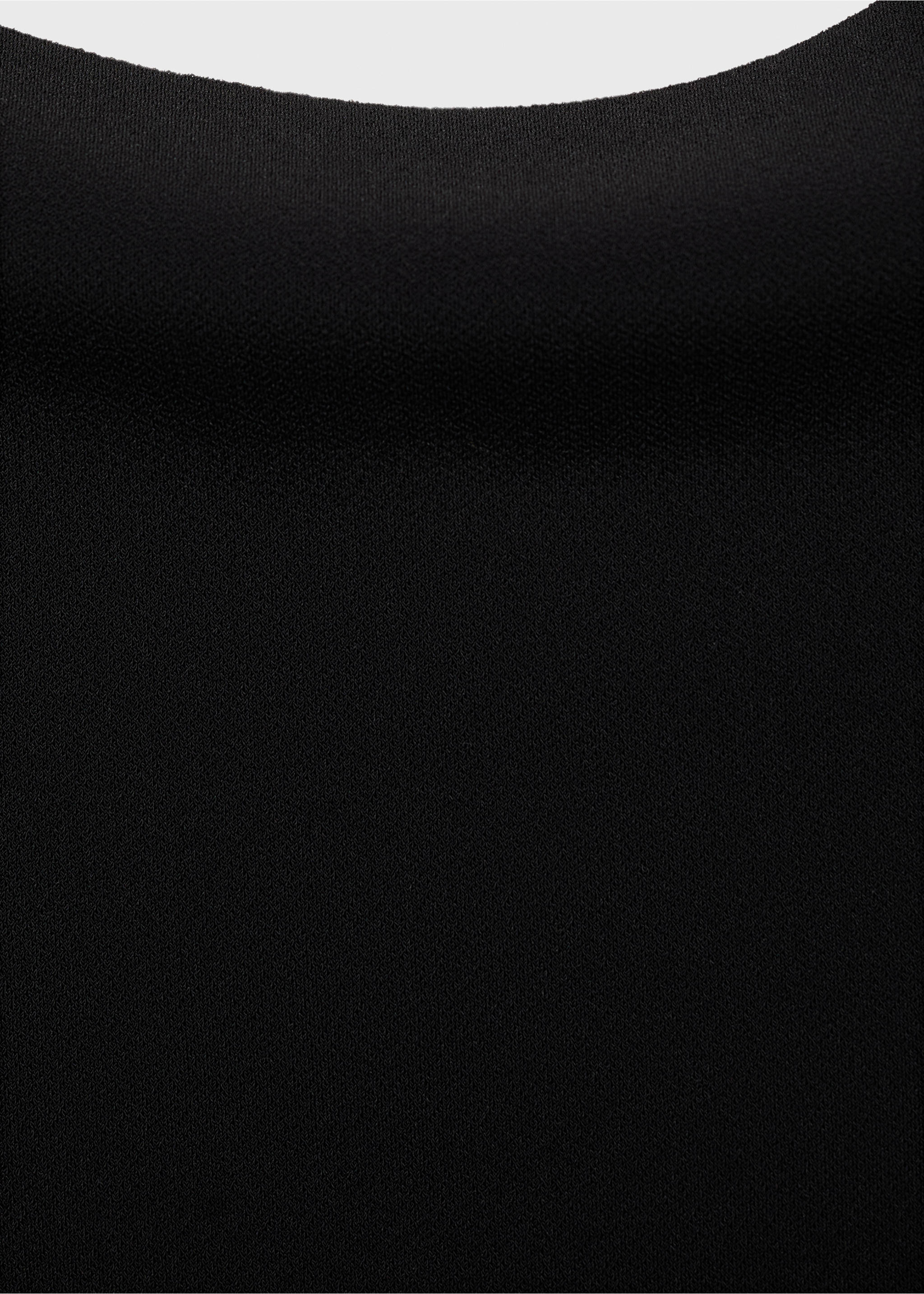 Open-back top - Details of the article 8, Black. Ref: 17081235-00.