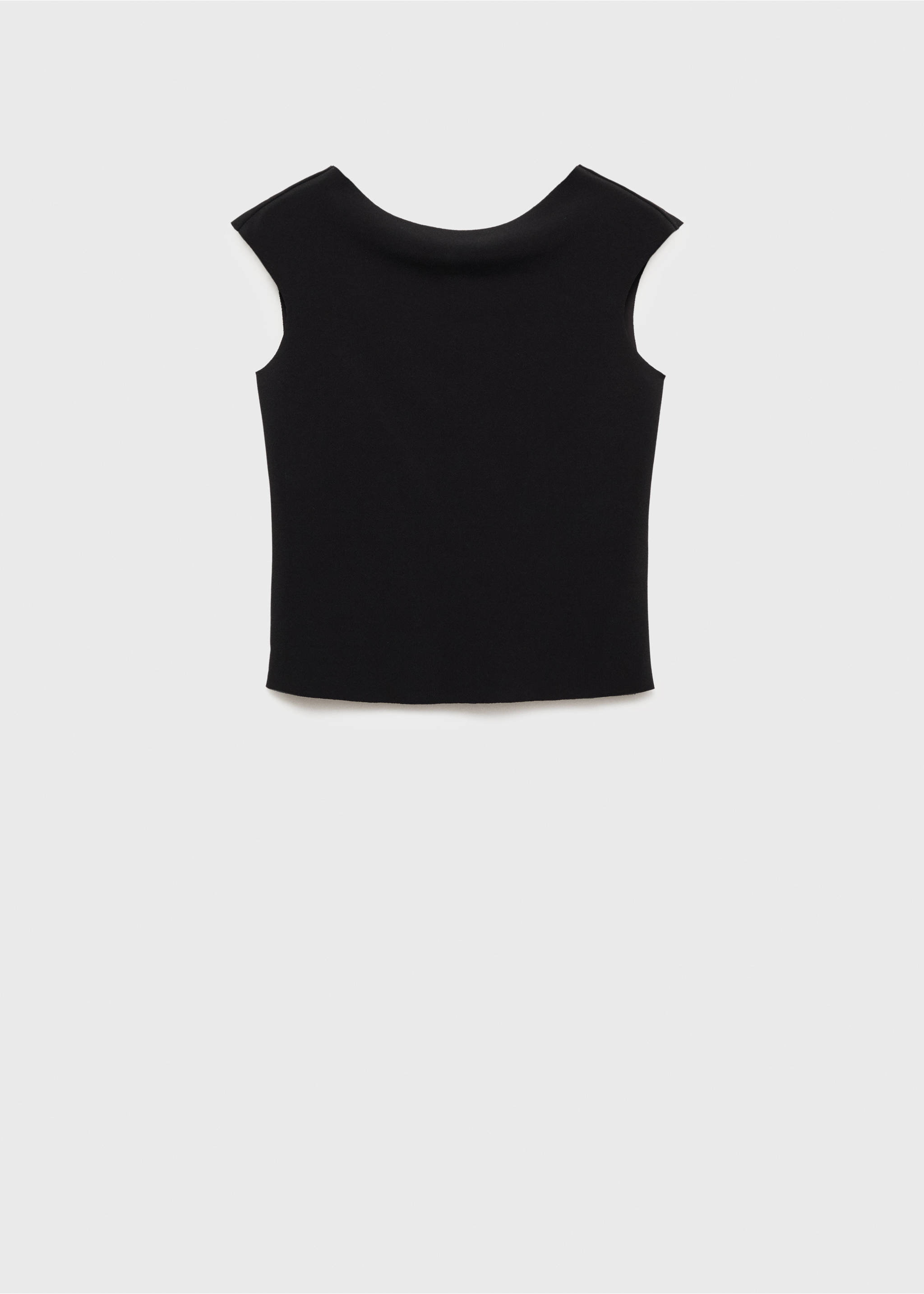 Open-back top - Article without model, Black. Ref: 17081235-00.