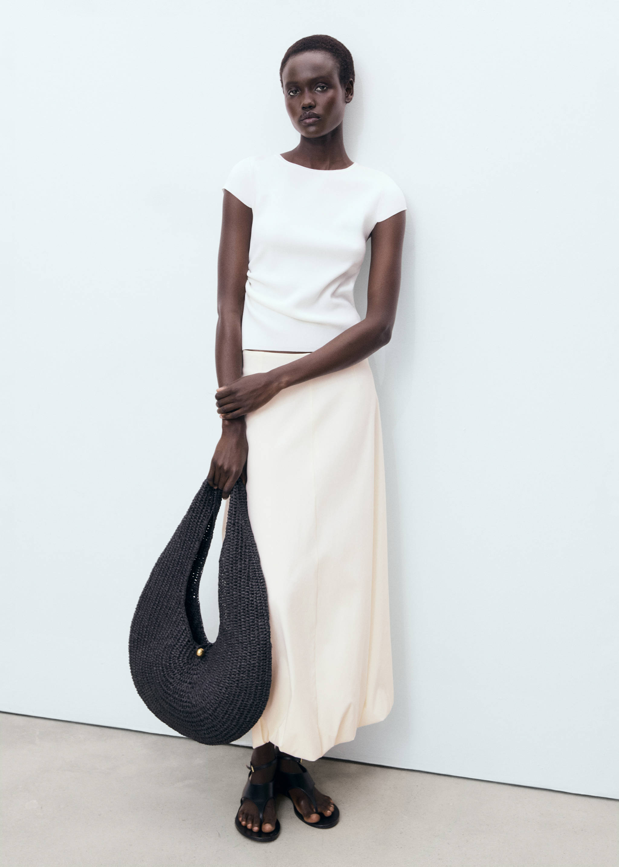 Lange ballonrok - Overzichtstekening