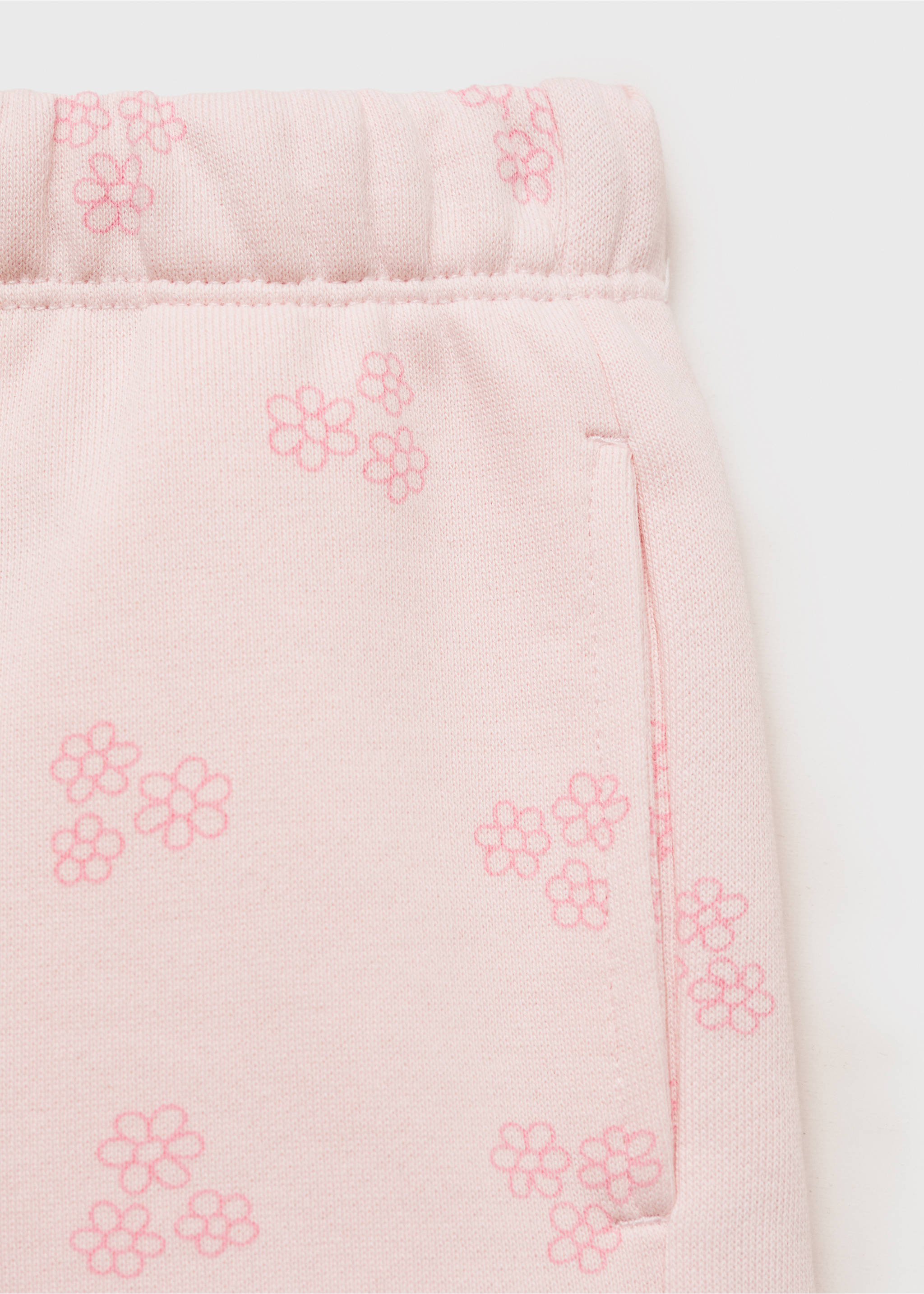 Printed cotton shorts - Details of the article 0, Pink. Ref: 17081237-00.