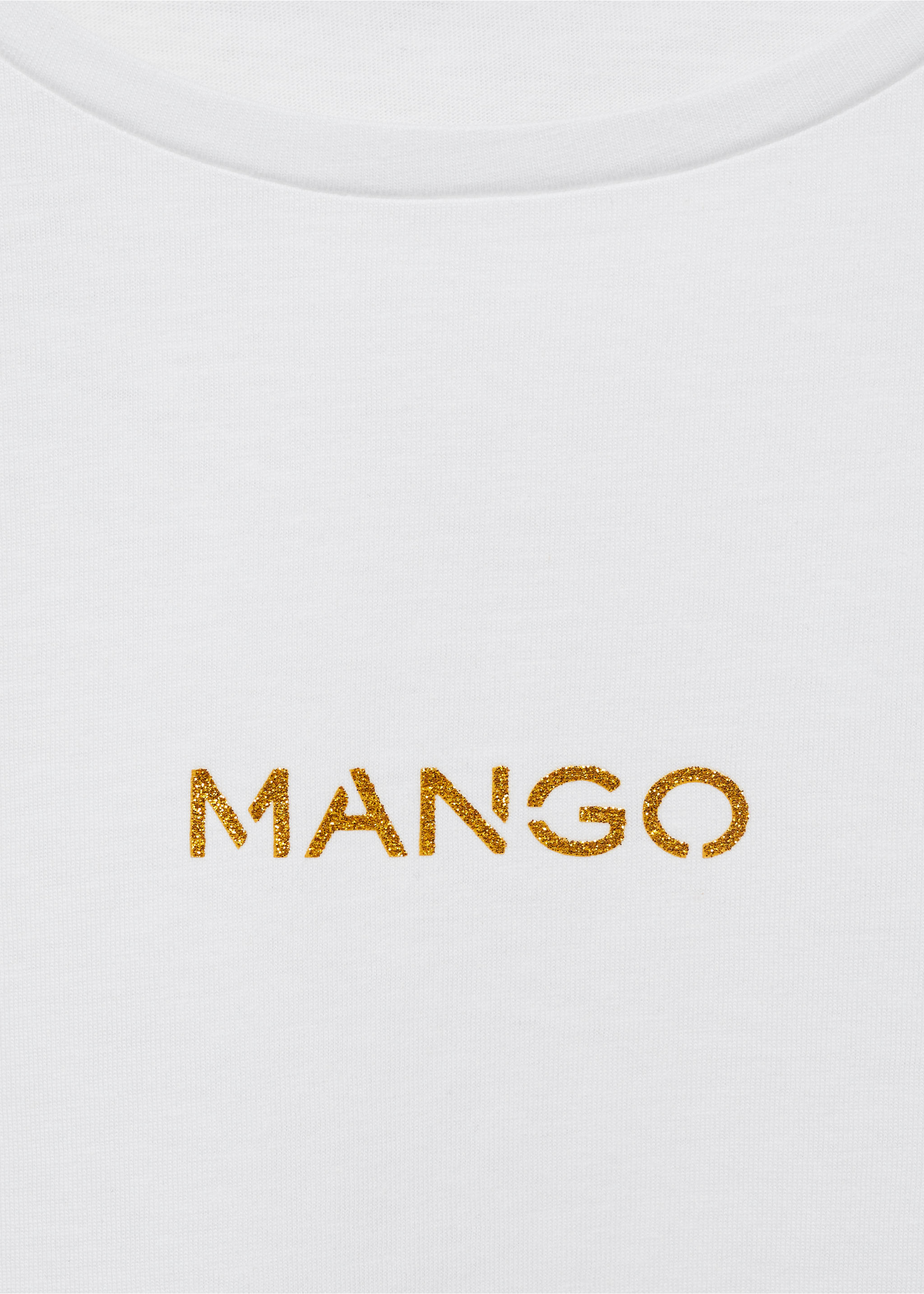 T-shirt logo en coton - Détail de l'article 8, Blanc. Ref: 17081238-00.