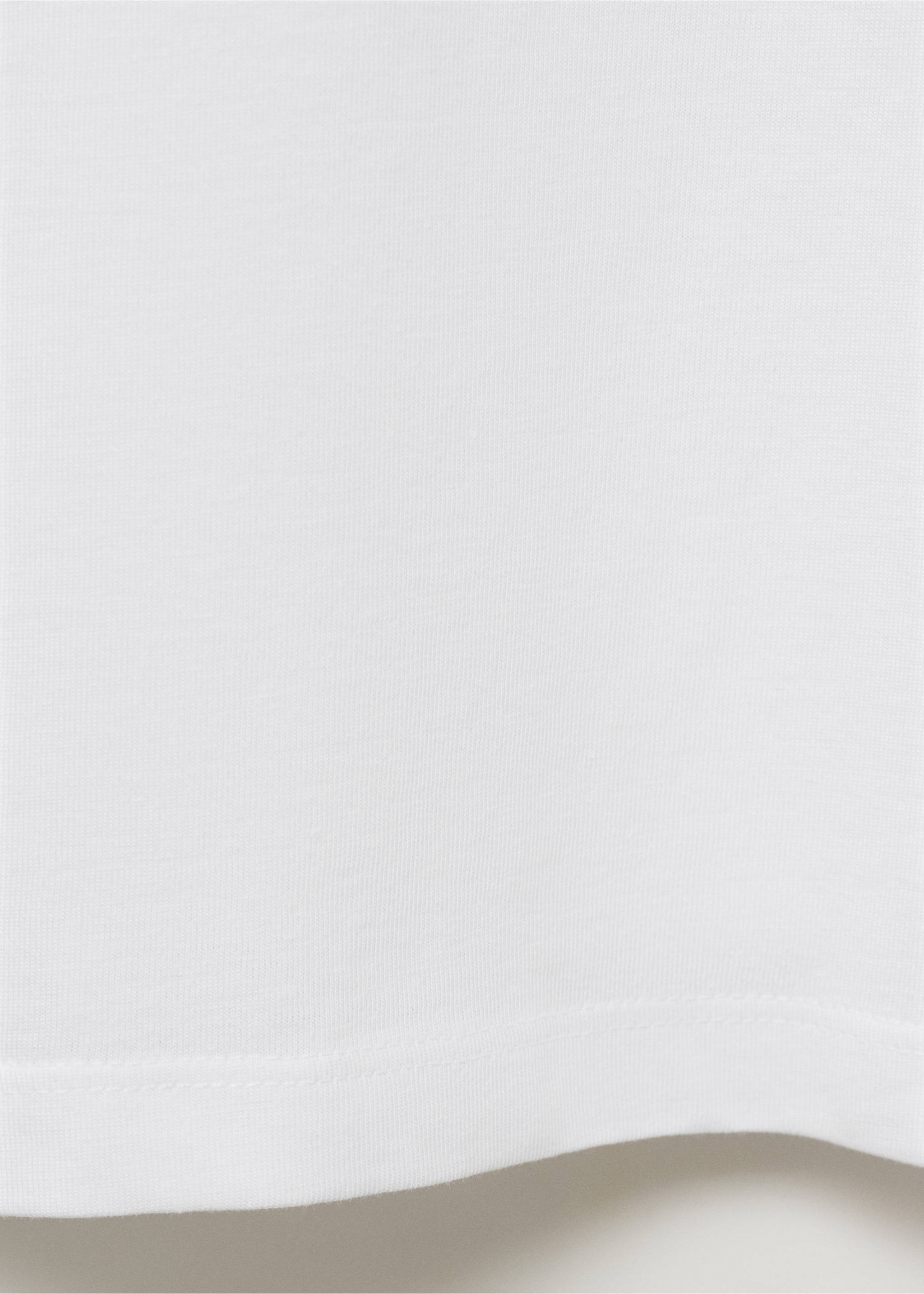 T-shirt logo en coton - Détail de l'article 0, Blanc. Ref: 17081238-00.