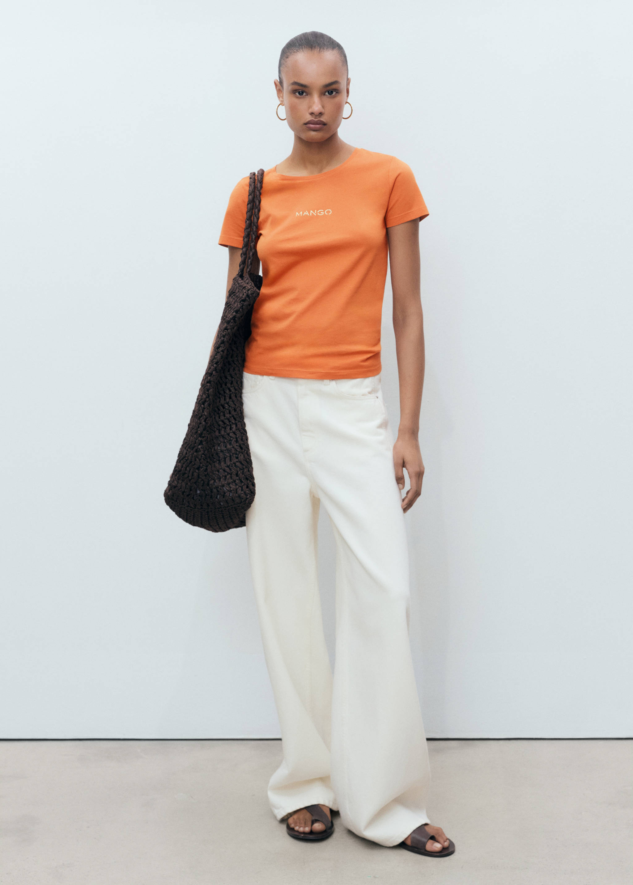 T-shirt logo en coton - Plan général