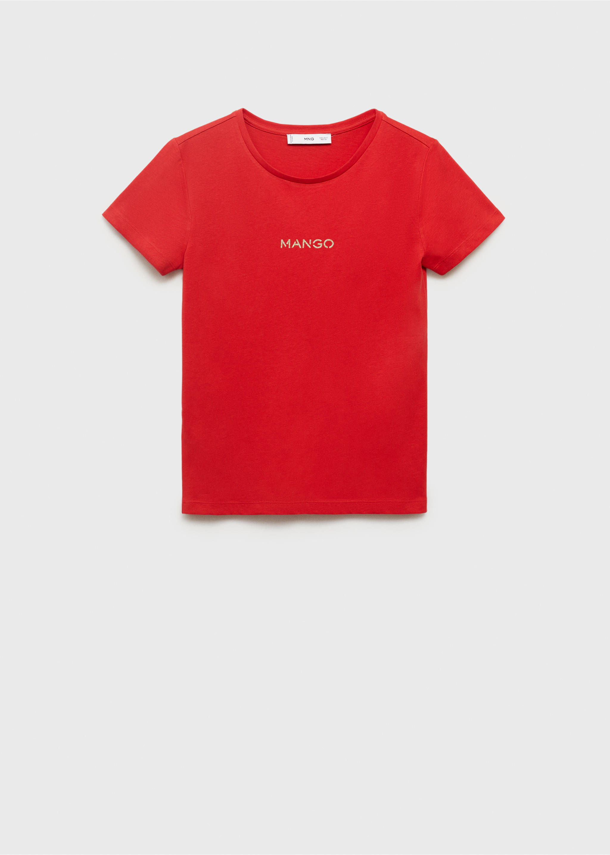 Baumwoll-T-Shirt mit Logo - Artikel ohne Model, Rot. Ref: 17081238-00.