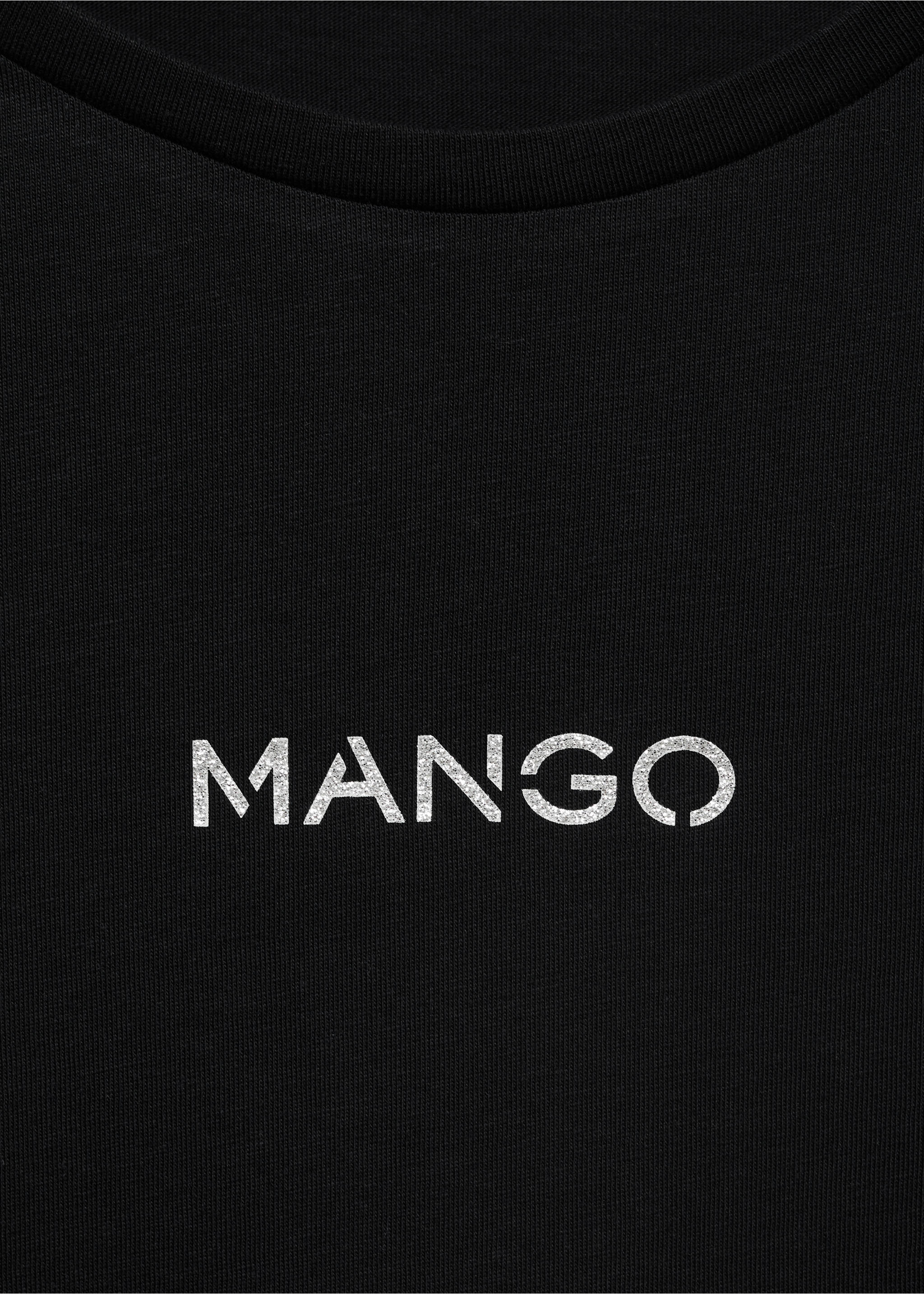 Baumwoll-T-Shirt mit Logo - Detail des Artikels 8, Schwarz. Ref: 17081238-00.